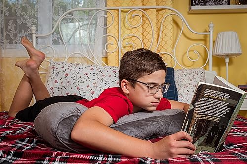 Miniatura 6 de M.B. Leaf Almohada de lectura estándar, almohada de espalda para sentarse en la cama, almohada de espuma viscoelástica triturada para silla,