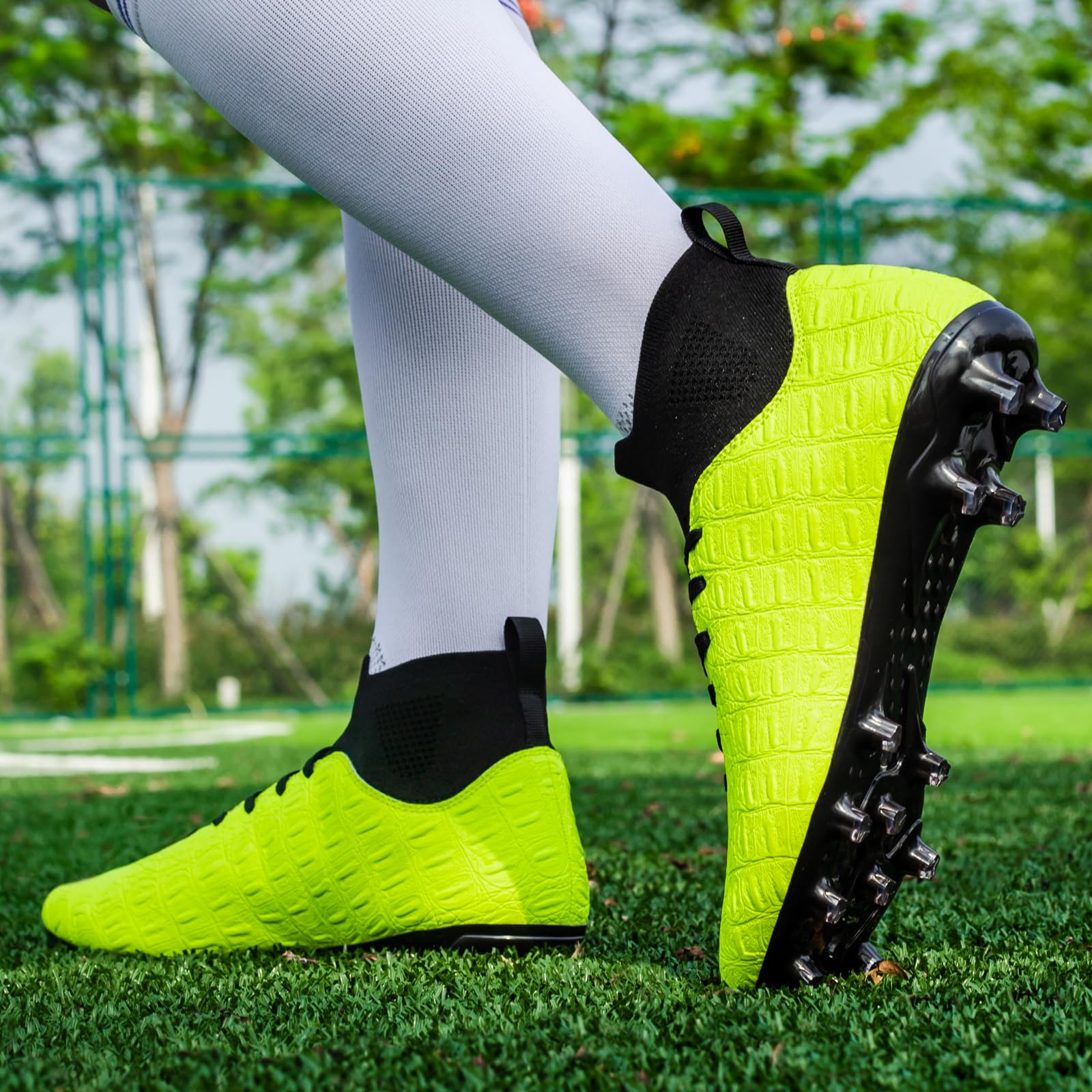 Boys Football Shoes Kids Girls FG/AG Soccer Athletics Training Sport Running Shoes Profession Competition Teenager Indoor Outdoor Cleats Sneakers — view 7