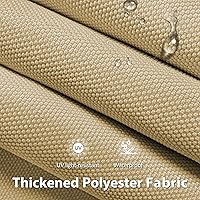 Vista 7 de MCombo Toldo de patio de 9.4 x 7.8 pies, tela de repuesto para toldos retráctiles de 9.9 x 7.8 pies (9.4 x 7.8 pies, beige)