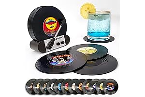 Nostalgic and Protective: Vinyl Record Coasters
