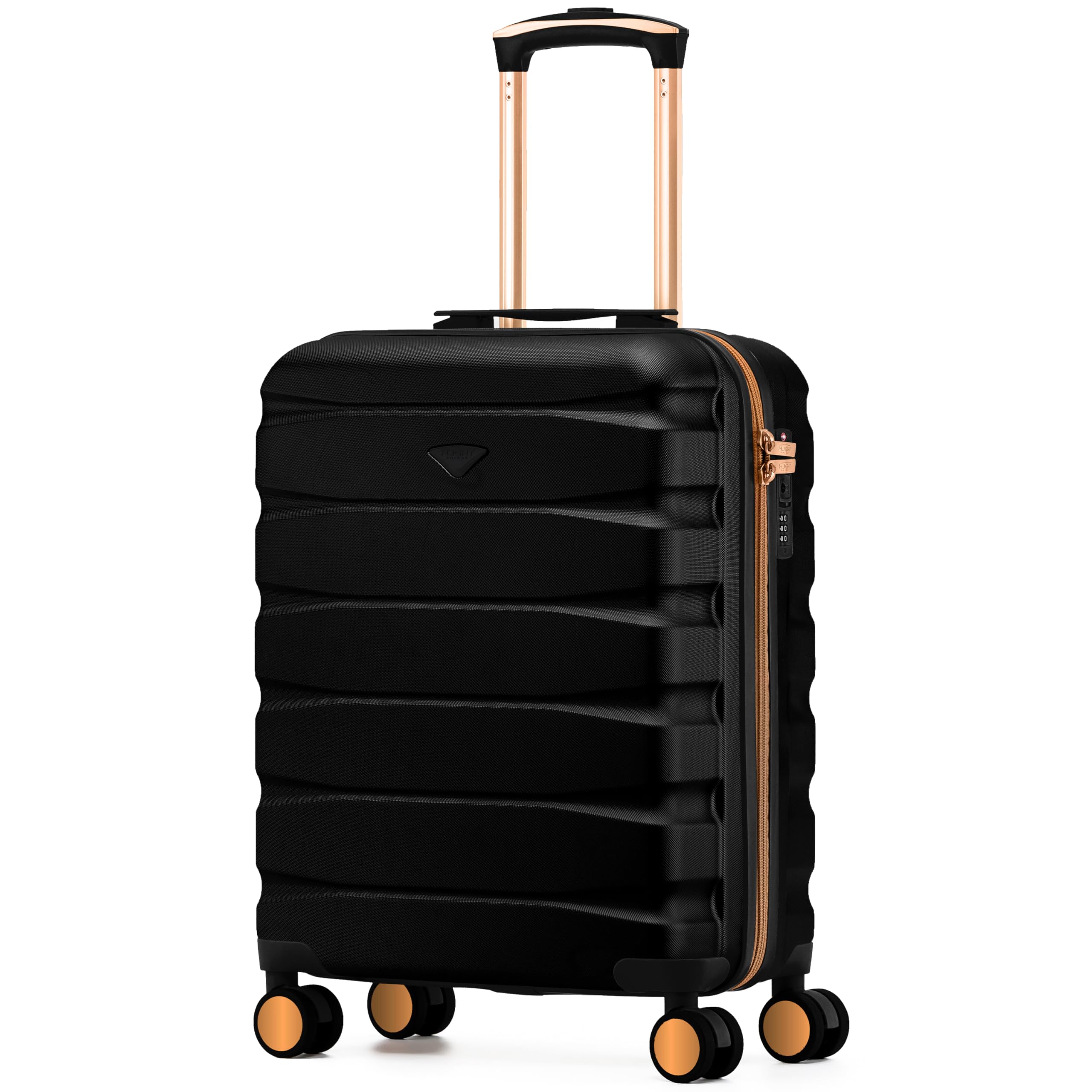 Flight Knight Underseat Cabin Suitcase 45x36x20cm | Free Hand Luggage for EasyJet & Wizz Air | Lightweight ABS Hard Shell with 8 Silent-Glide Spinner Wheels | Max Space Travel Bag — view 186