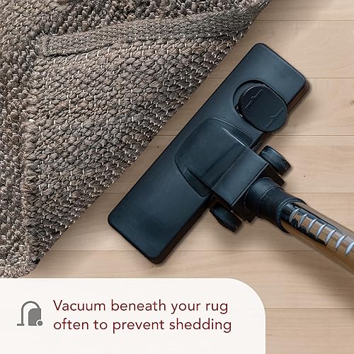 Miniatura 3 de nuLOOM Pandora - Alfombra neutra de yute de diamante, 4 x 6, inspirada en el mundo, color negro y marfil, para comedor, sala de estar, cocina