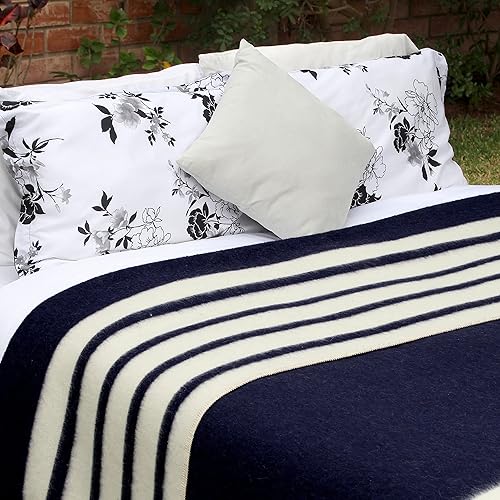 Miniatura 209 de Manta gruesa de lana de alpaca pesada para acampar al aire libre o usar en interiores Mantas suaves de lana de alpaca peruana