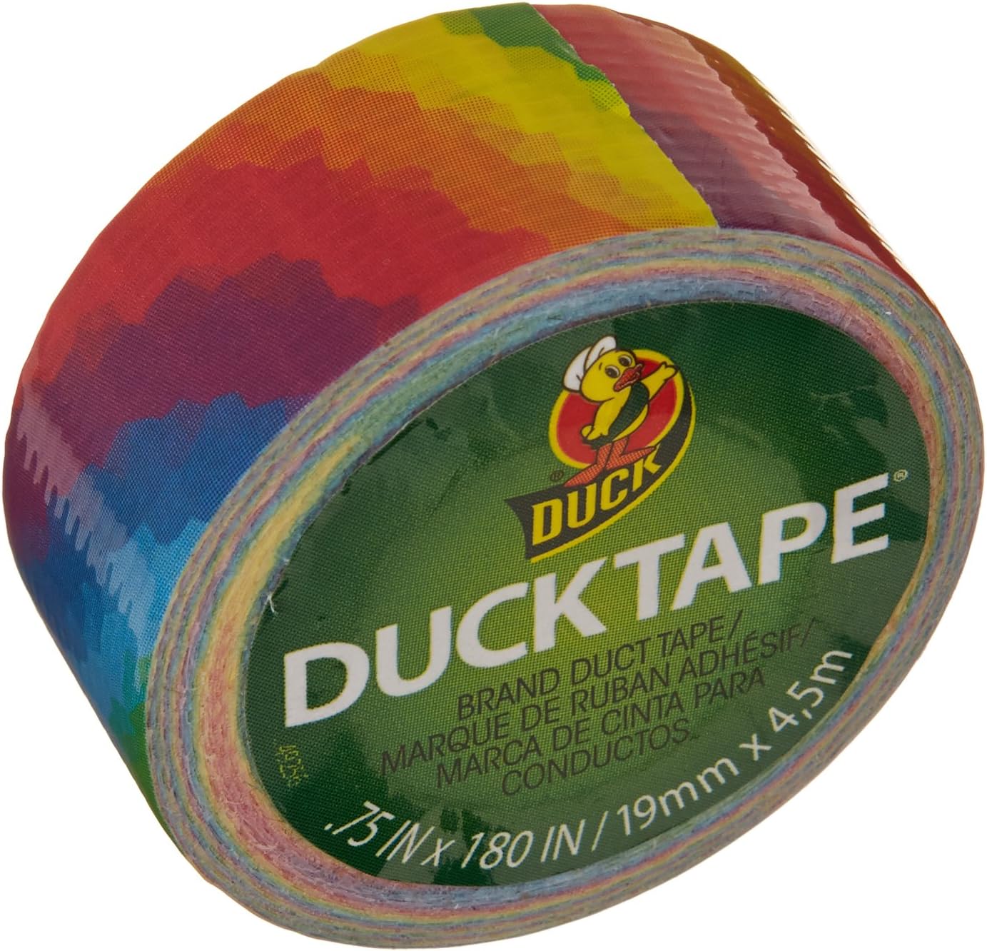 Duck 282322 Brand Ducklings, Rainbow, 0.75 inch x 15 feet, 1-Pack, Multicolor