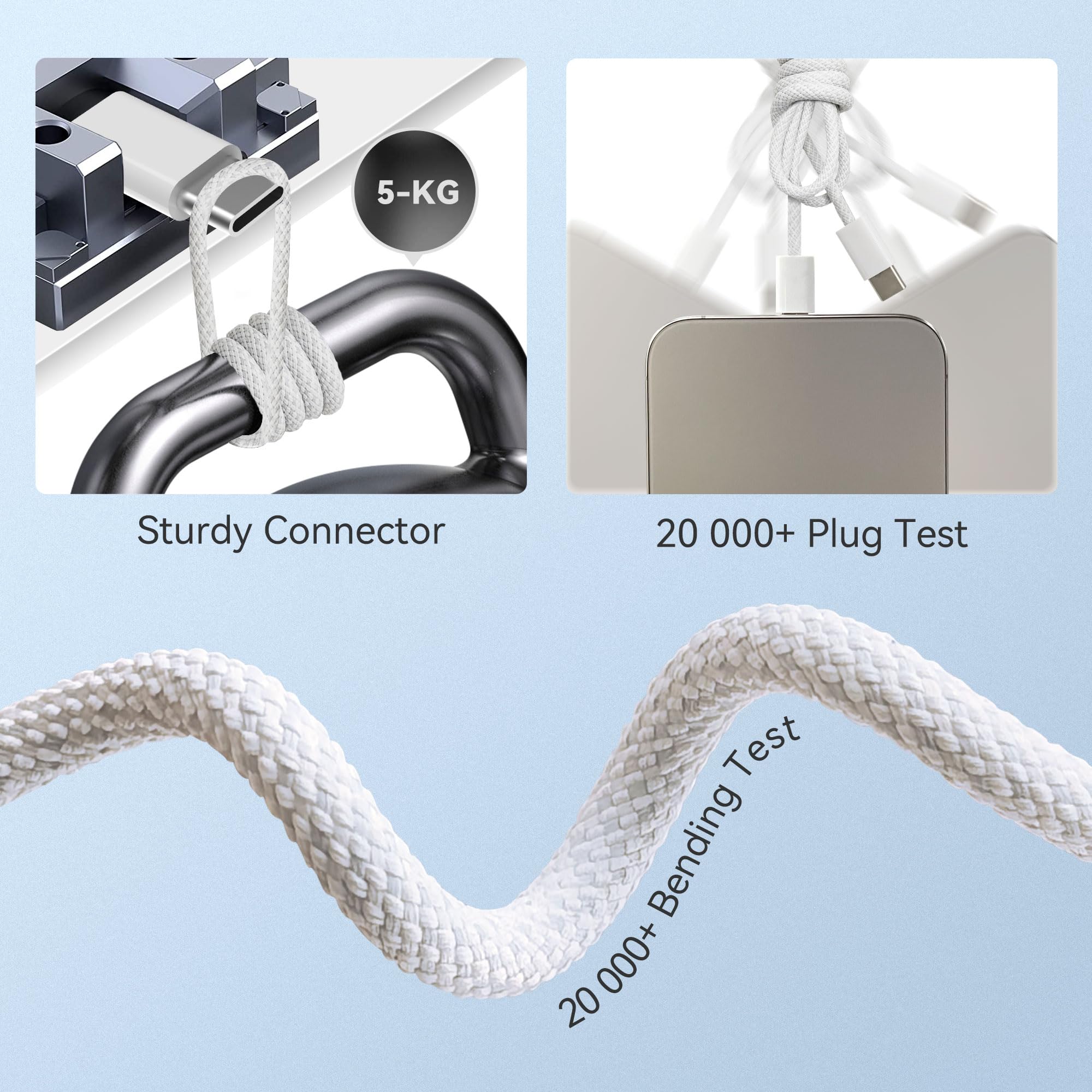 Kabel USB C na USB C 60 W: kabel USB typu C na typ C [2 sztuki - 1 M] 3 A szybkie ładowanie nylonowy pleciony kabel kompatybilny z iPhone 16 15 Pro Max Galaxy S24 S23 pikselami iPad MacBook