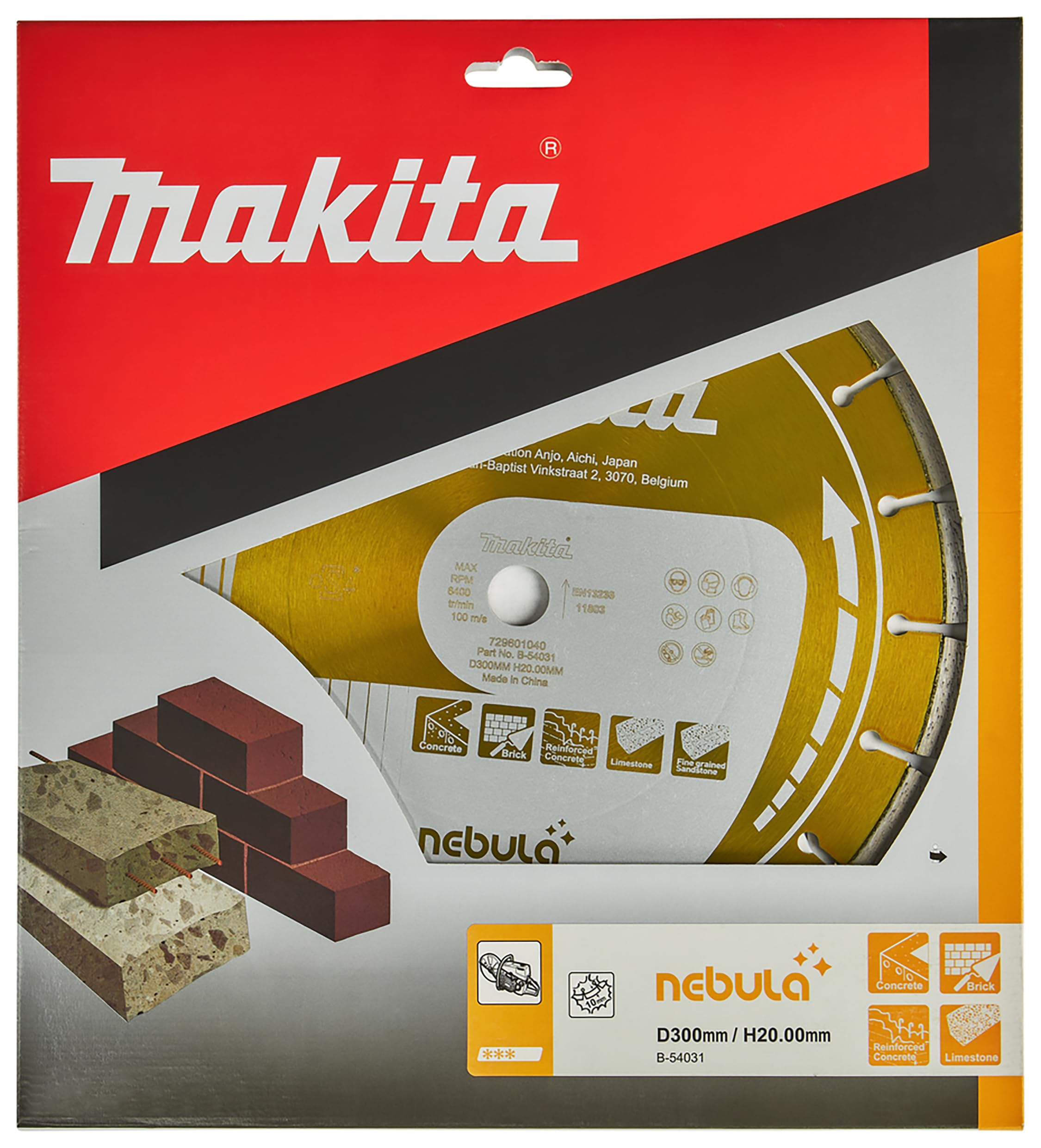 Disque Diamant Nebula B-54031 - 300mm Makita - FIX'ON