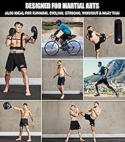 Vista 17 de Elite Sports - Shorts de combate para hombre, color negro, para combates MMA, BJJ, Jiu Jitsu