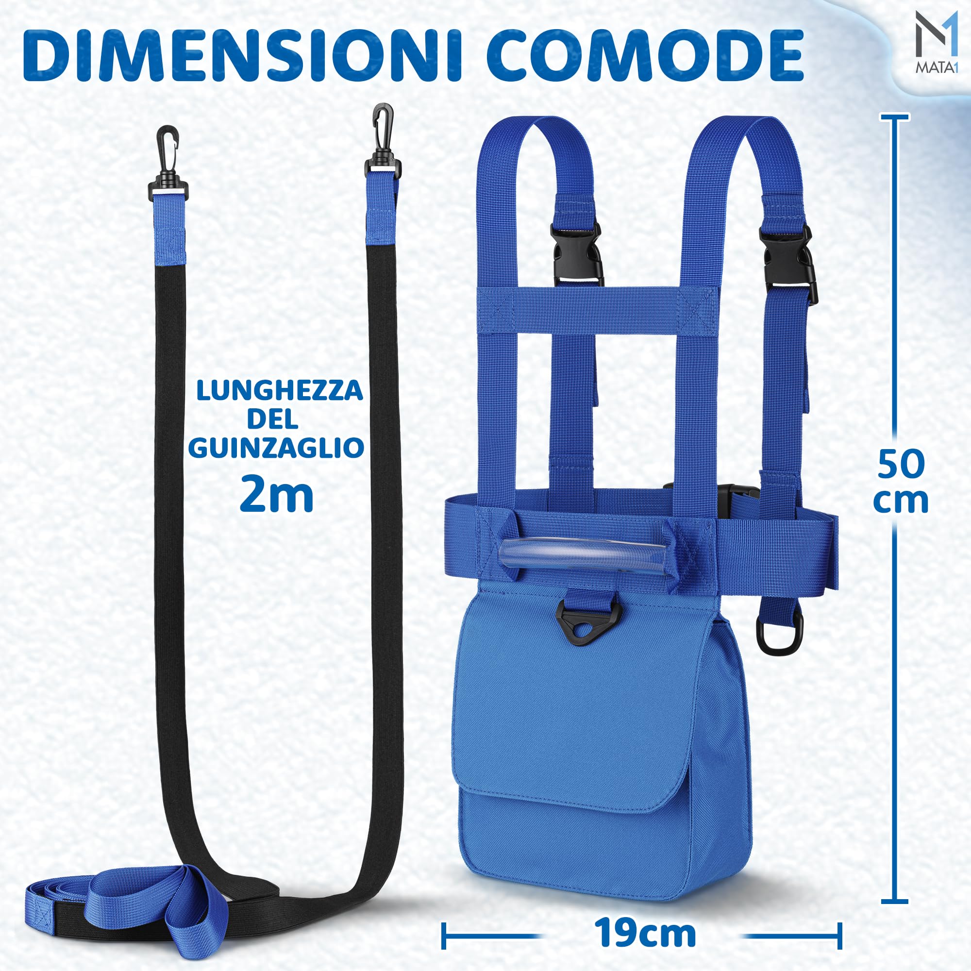 Imbracatura da allenamento per sci e snowboard per bambini - cinghie elastiche elastiche per sterzare e imparare il controllo della velocità - Zaino per allenatore di sci