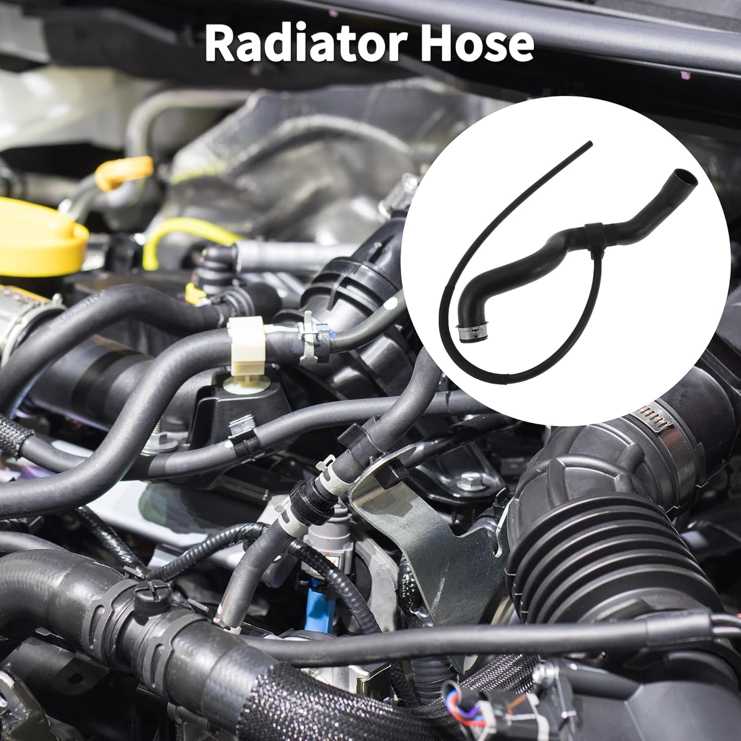 Upper Radiator Hose for Mercedes-Benz CLK320 1998-2005 Base 3.2L V6 Replace No.A2095010282 Coolant Pipe