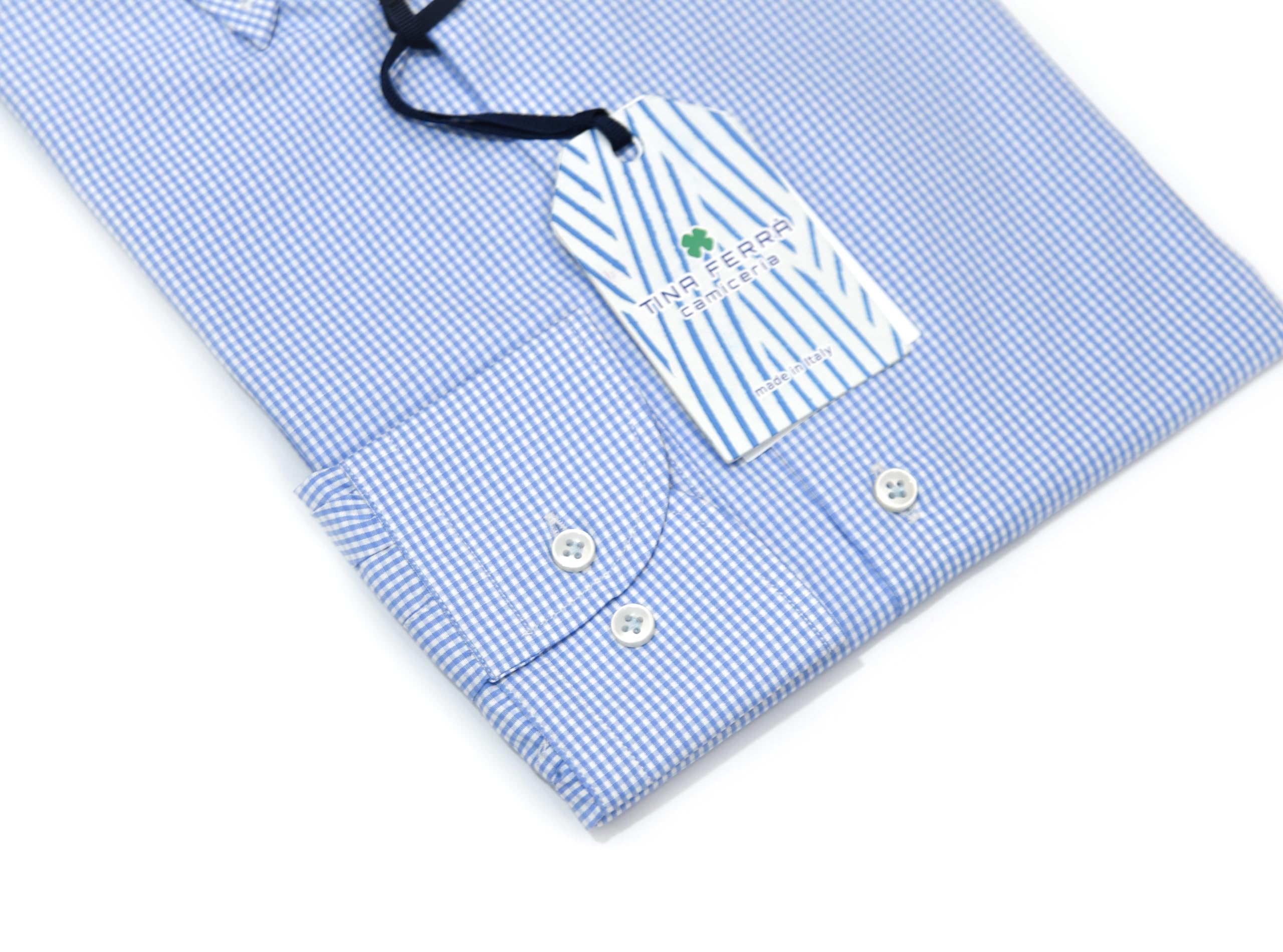 Camicia Uomo a Quadretti, Camicia Uomo Elegante Regular Fit, Camicie Quadri Uomo Manica Lunga, Colletto Button Down, 100% Made in Italy
