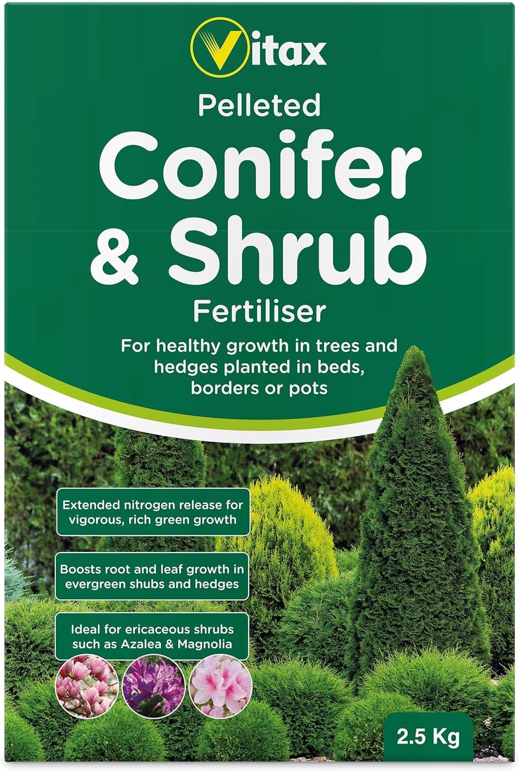 Pelleted Conifer & Shrub Fertiliser Boosts Leaf & Root Growth 2.5kg
