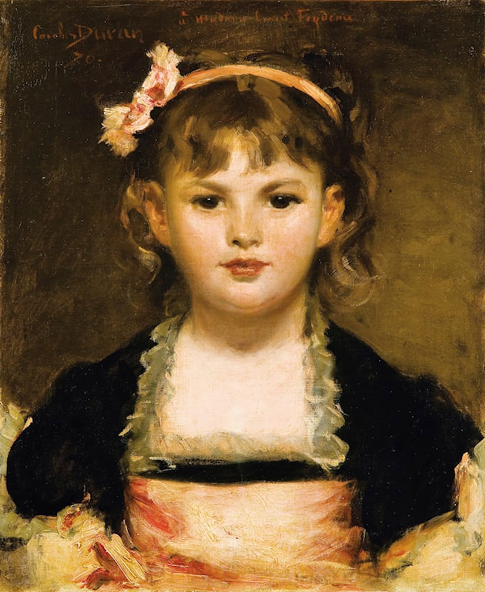SERENDIPITP Vintage Wall Art Canvas Nordic Poster Canvas Print Picture Portrait of a Girl by Carolus-duran Wall Art Poster for Home Decor 60x90cm
