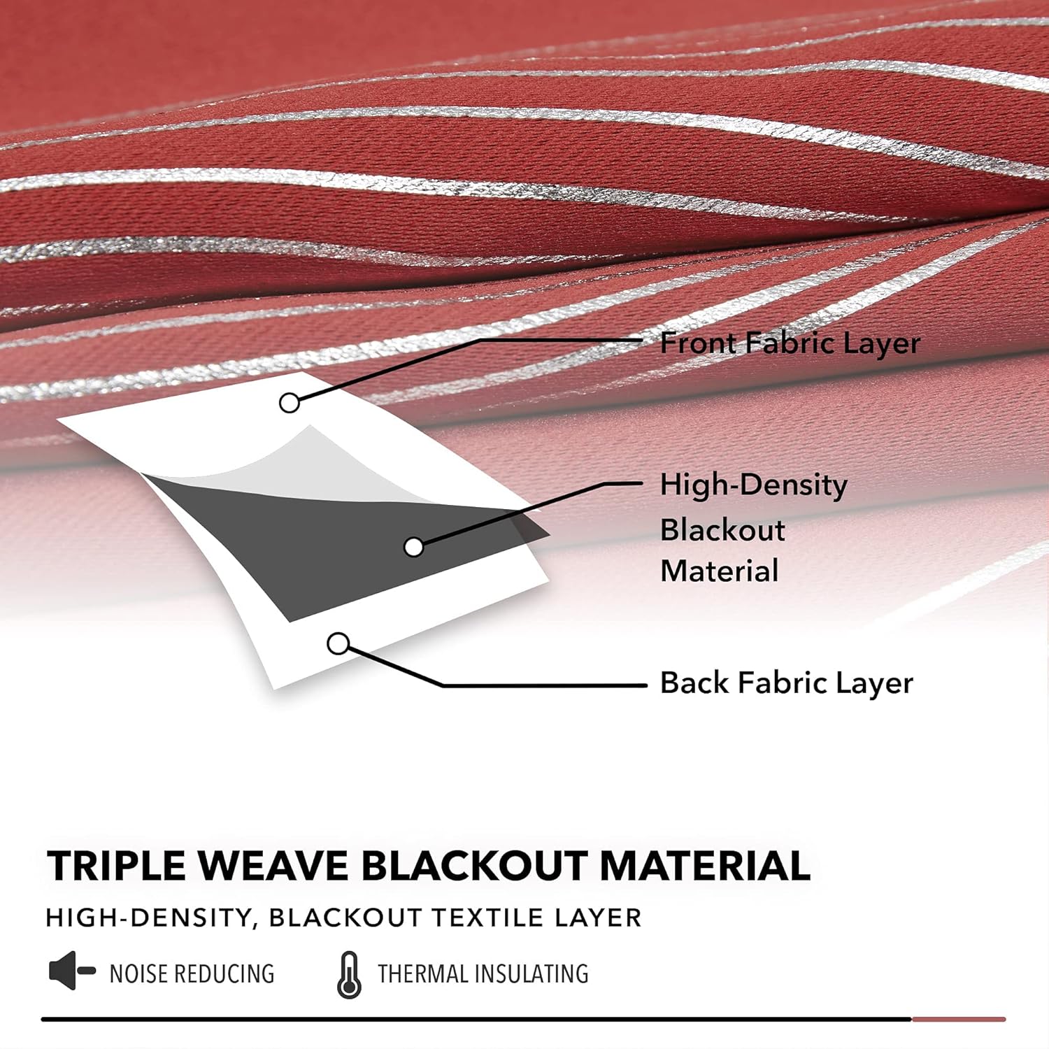 Red Silver Wave Blackout Curtains - Thermal Drapes 7 81aGntM rfL. AC SL1500