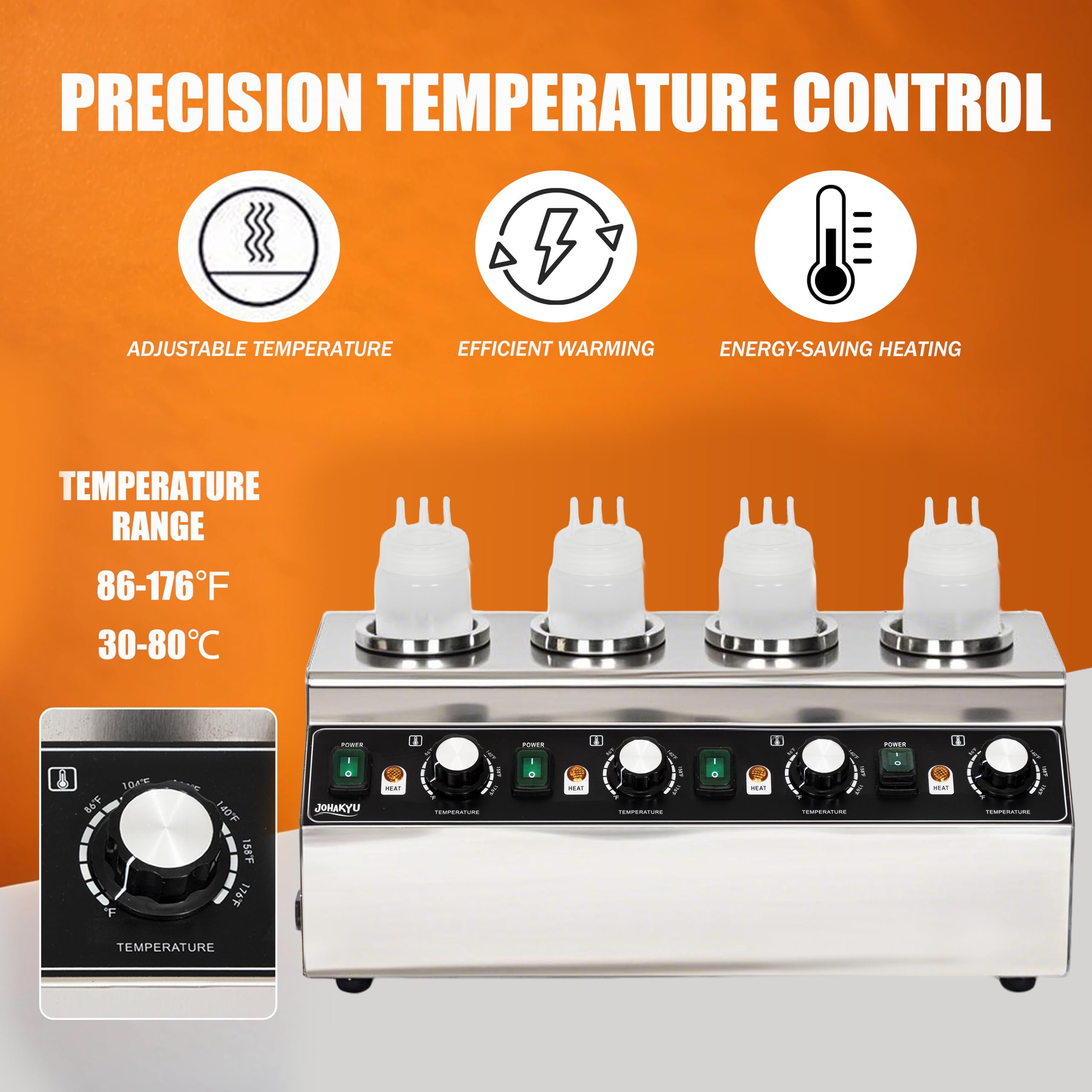 Amazon.com: JOHAKYU Commercial Electric Sauce Warmer Dispenser