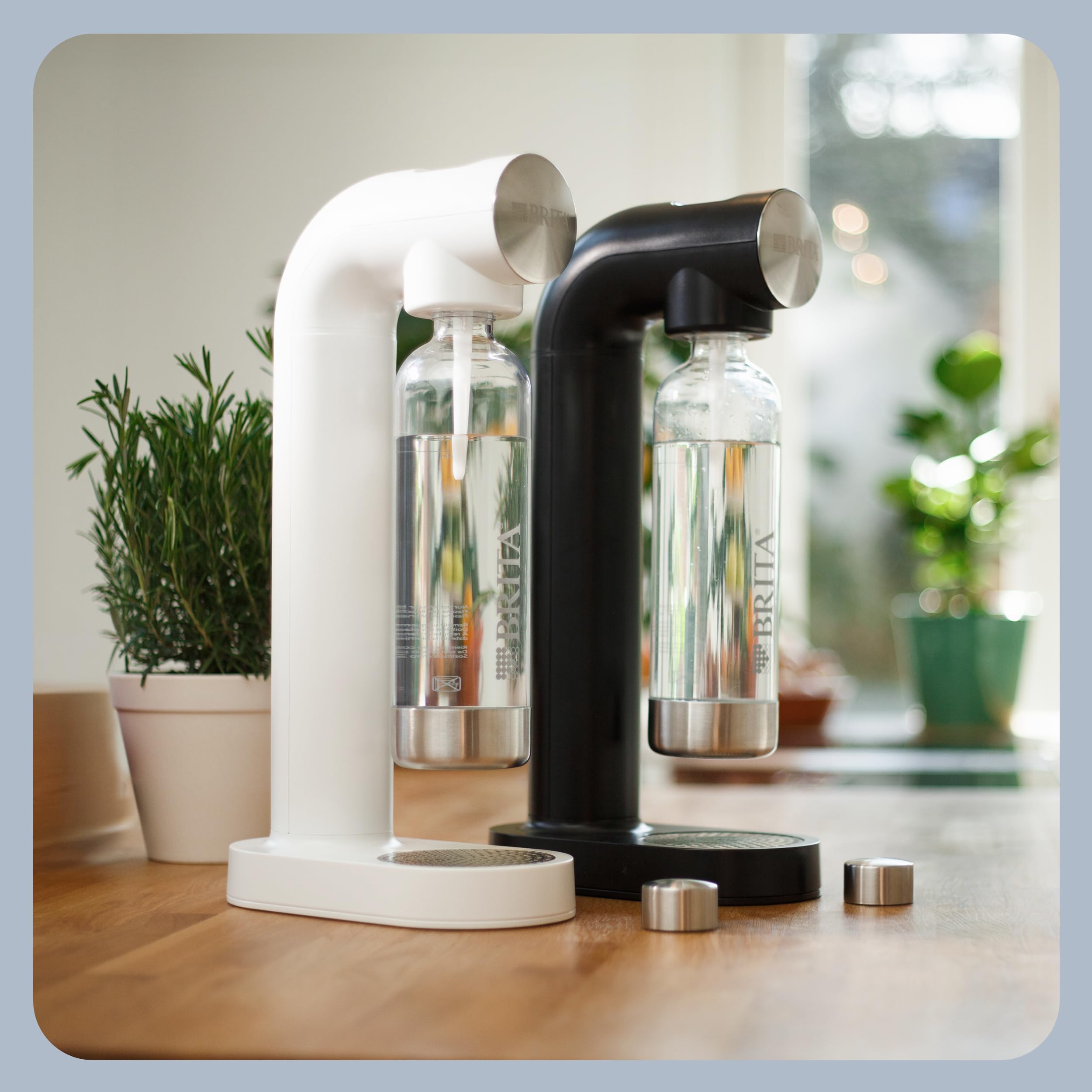 Brita sodaONE Gasatore Domestico Compatto Acqua Frizzante Con Cilindro CO2 Bianco