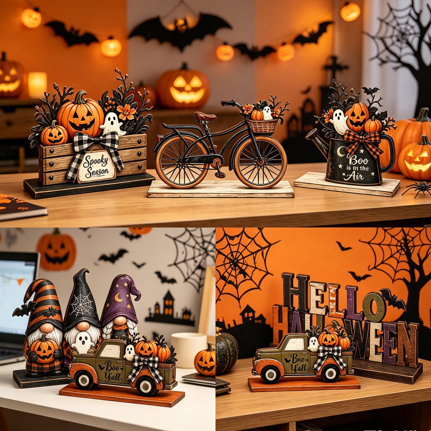 Halloween Decor Indoor, Halloween Table Decorations Indoor for Home