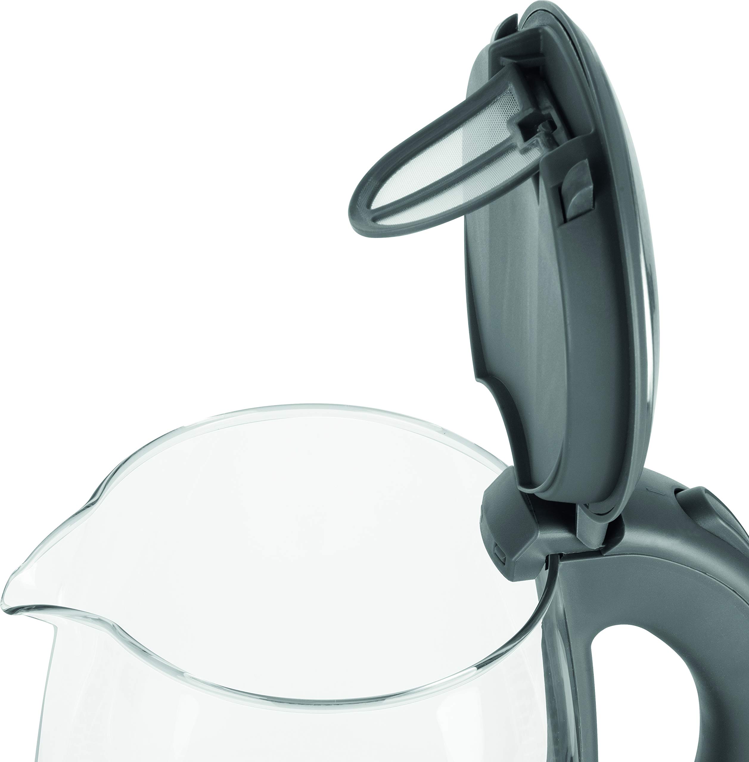 ECG RK 2020 Bouilloire électrique en verre, Gris