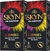 SKYN 5 Senses Condoms Mix Latex Free Sensoprene Condoms - 10 Pack (5x2)