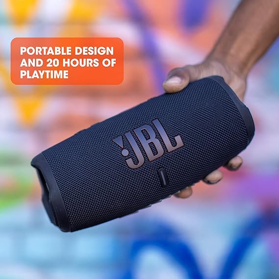  JBL CHARGE 5 - Portable Bluetooth Speaker with IP67 Waterproof and USB Charge out - Black