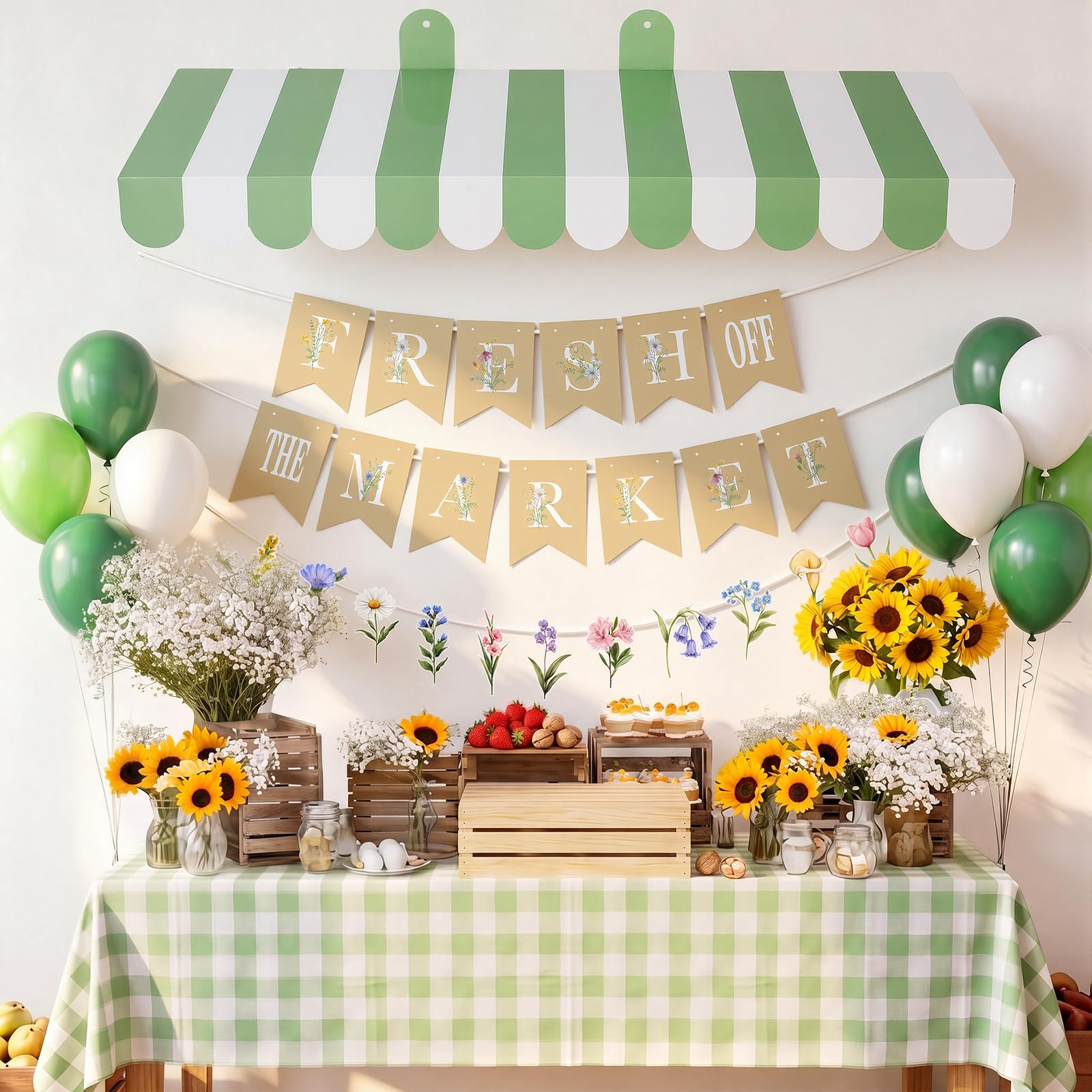 Photo 1 of FunooFuno Fresh off The Market Bridal Shower Banner Set