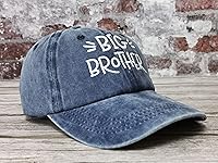 Vista 9 de Hepandy Embroidered Big Brother Hats Hermano mayor (gris lavado)