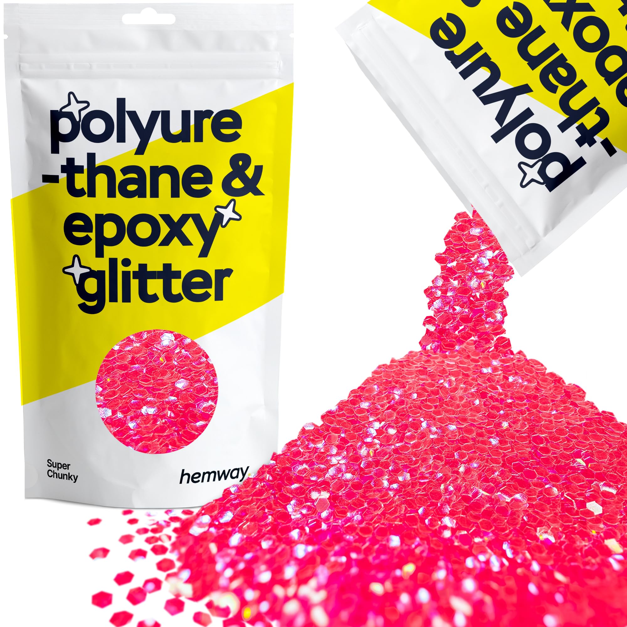 Hemway Resin Glitter Bronze Brown 100g Super Chunky | Polyurethane & Epoxy Glitter for Resin Crafts, Tumblers, Coasters, Floor & Table Art — view 35