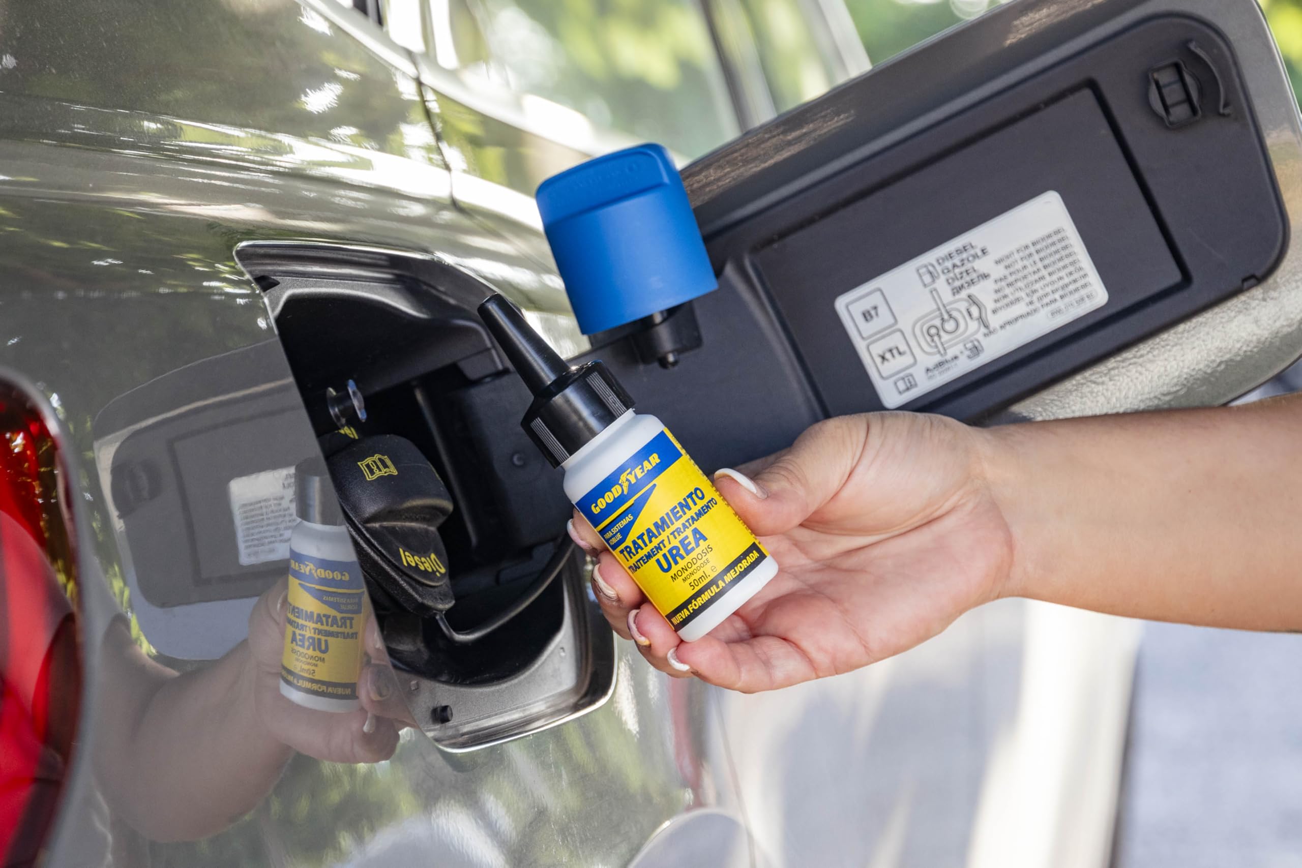 Goodyear Trattamento Anticristallizzante Monodose per AdBlue. Additivo all’Urea 50 ml Uso Unico. Previene Guasti e Formazione di Cristalli in Catalizzatore e Iniettore. Serbatoi Fino a 20 Litri