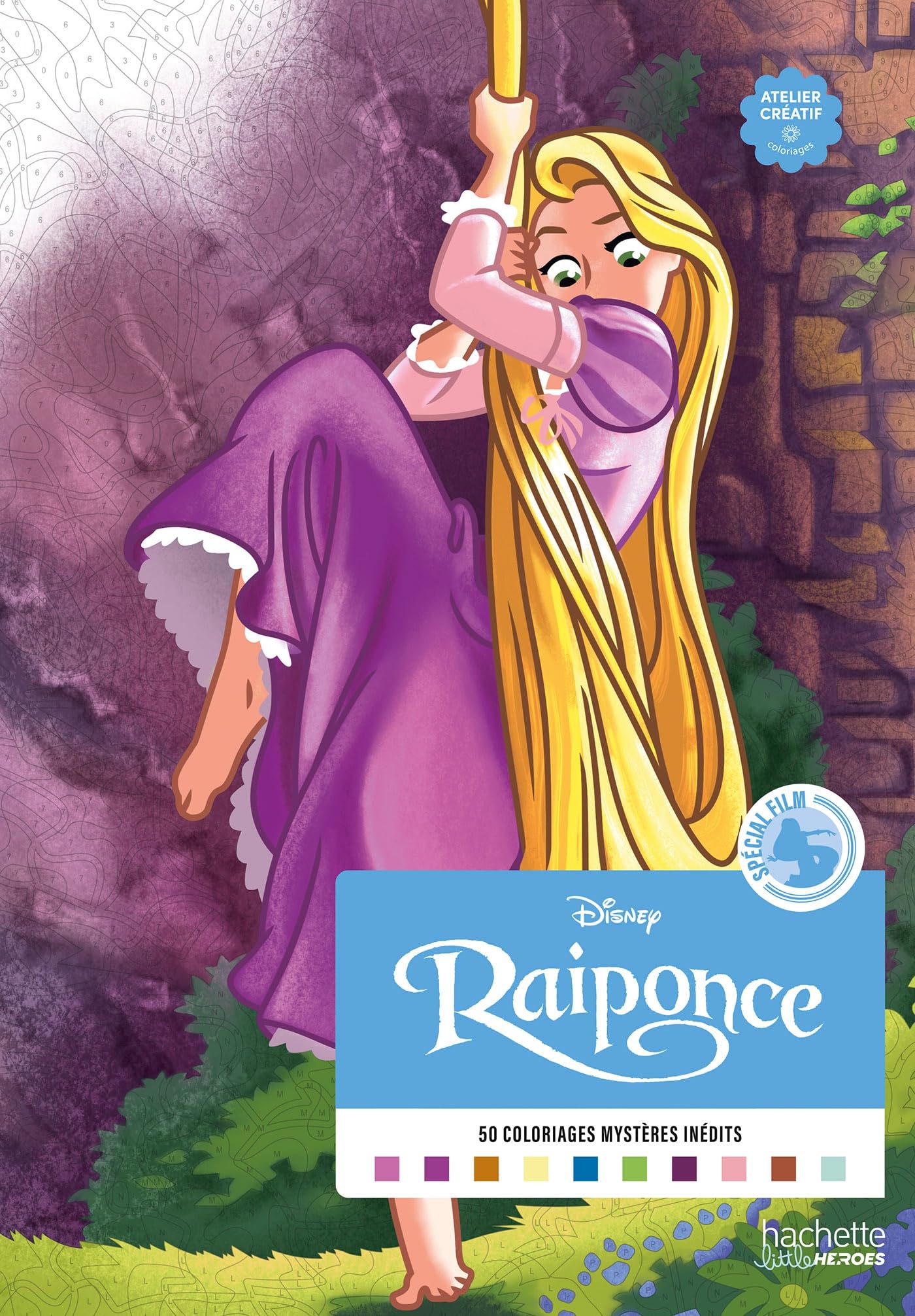Coloriages mystères spécial film - Raiponce: Colorie les chiffres et découvre l'image