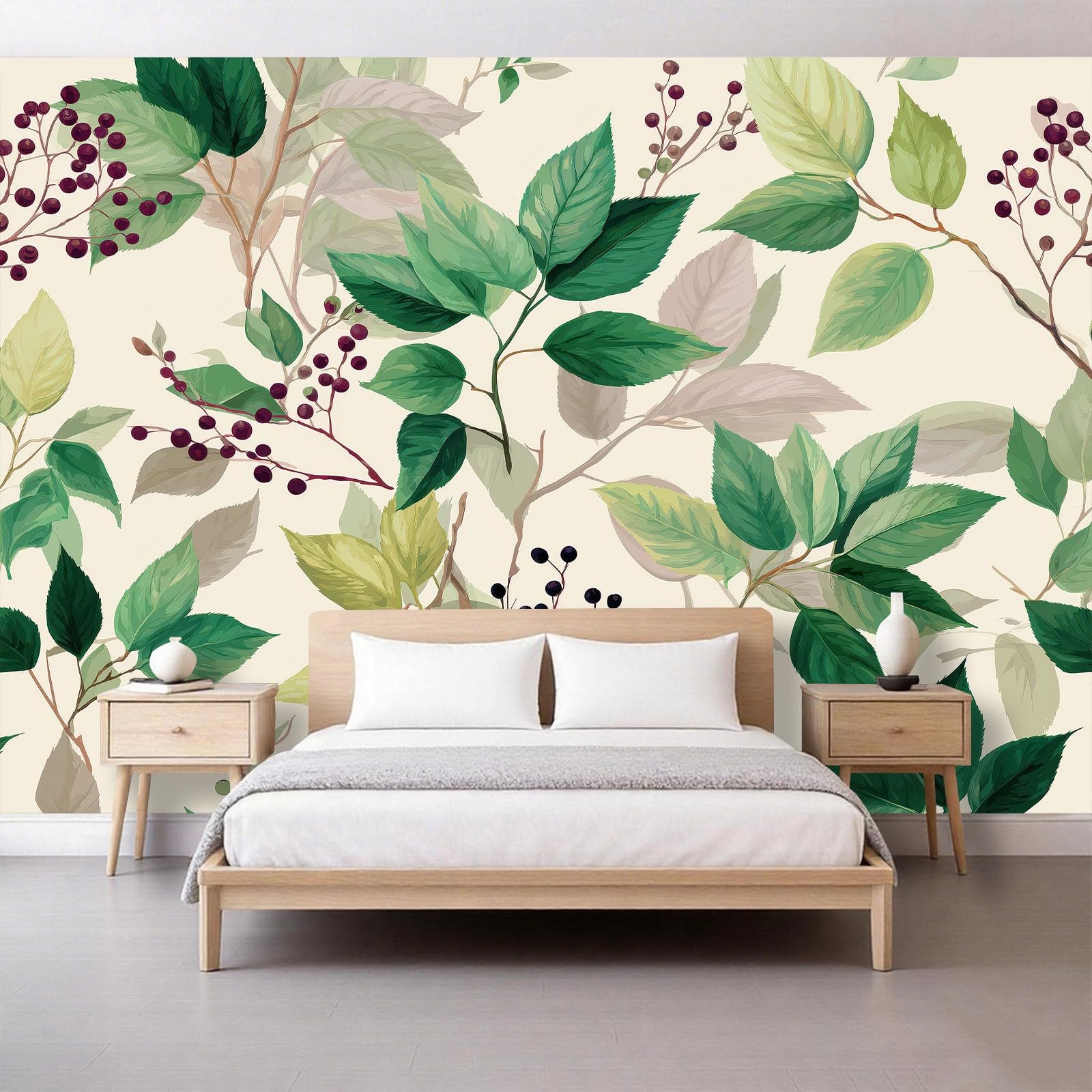 Tapeta z włókniny dla chłopców i dziewczynek, 200 x 140 cm, do pokoju dziecięcego, salonu, sypialni, tapeta ścienna, efekt 3D, zielona