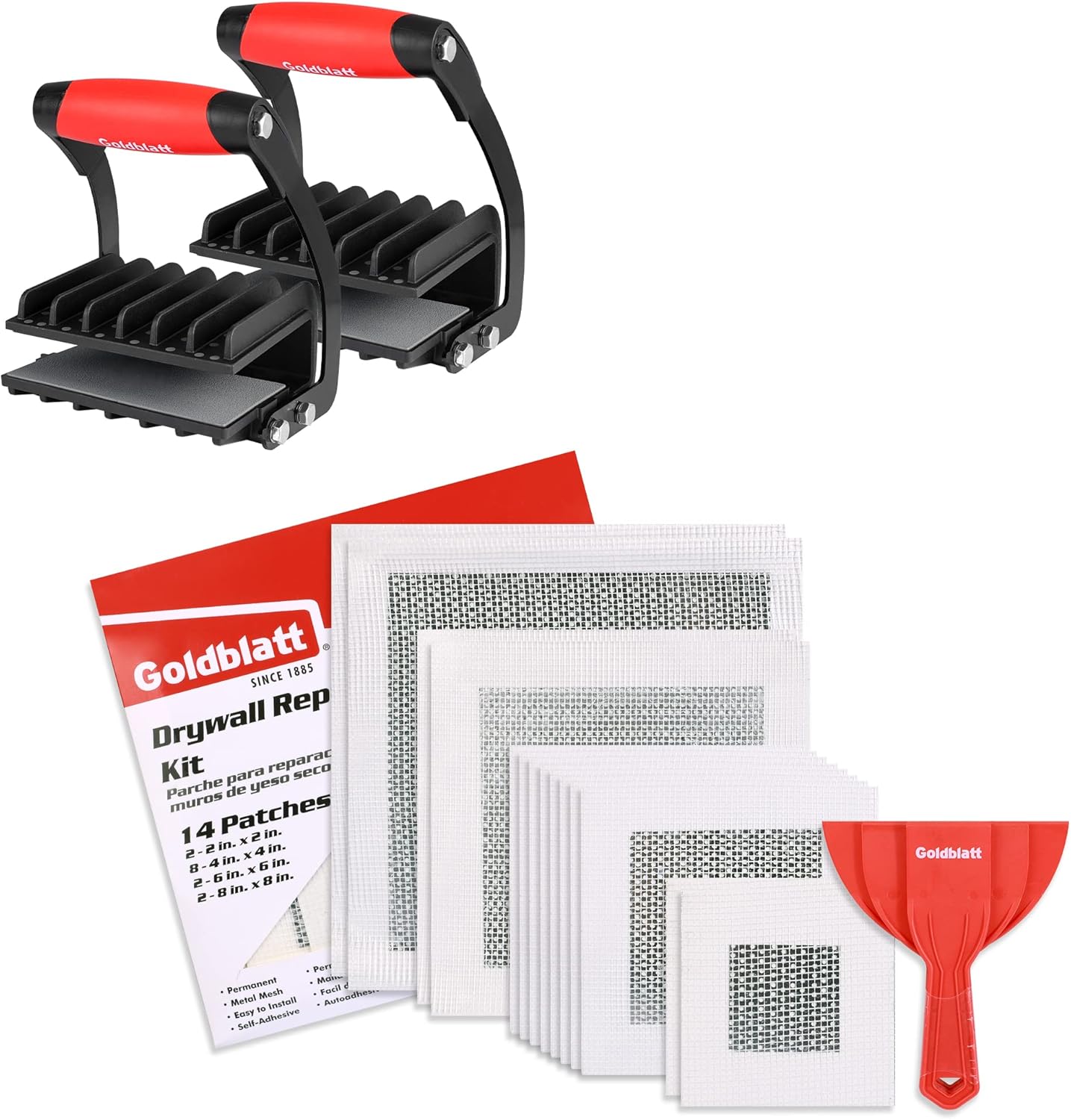 Goldblatt 17 Pieces Drywall Repair Kit & Goldblatt 2 Pack Panel Carrier