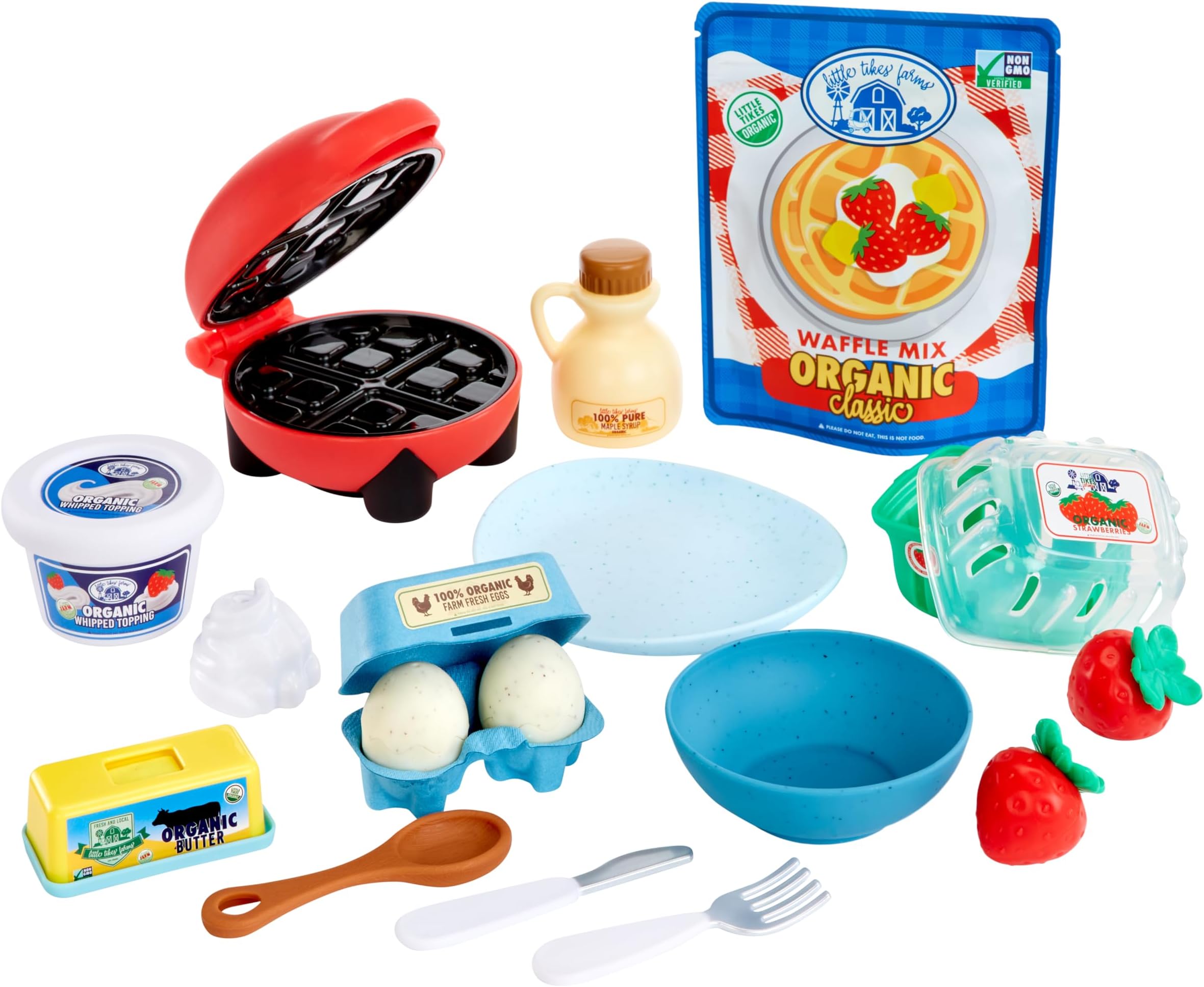 little tikes Creative Chefs Waffle Kit - With Special Make-It Mix Play Sand, ...