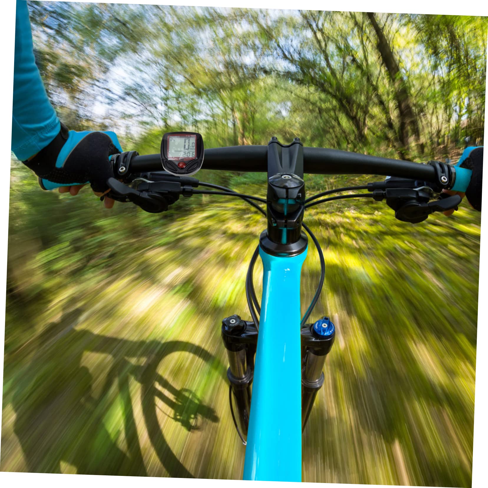 ifundom 1 Set Portable Bike Speedometer Easy Installation Bicycle Odometer with LCD Display for Mountain and Electric Bikes Cycling Accessory for Day and Night Use