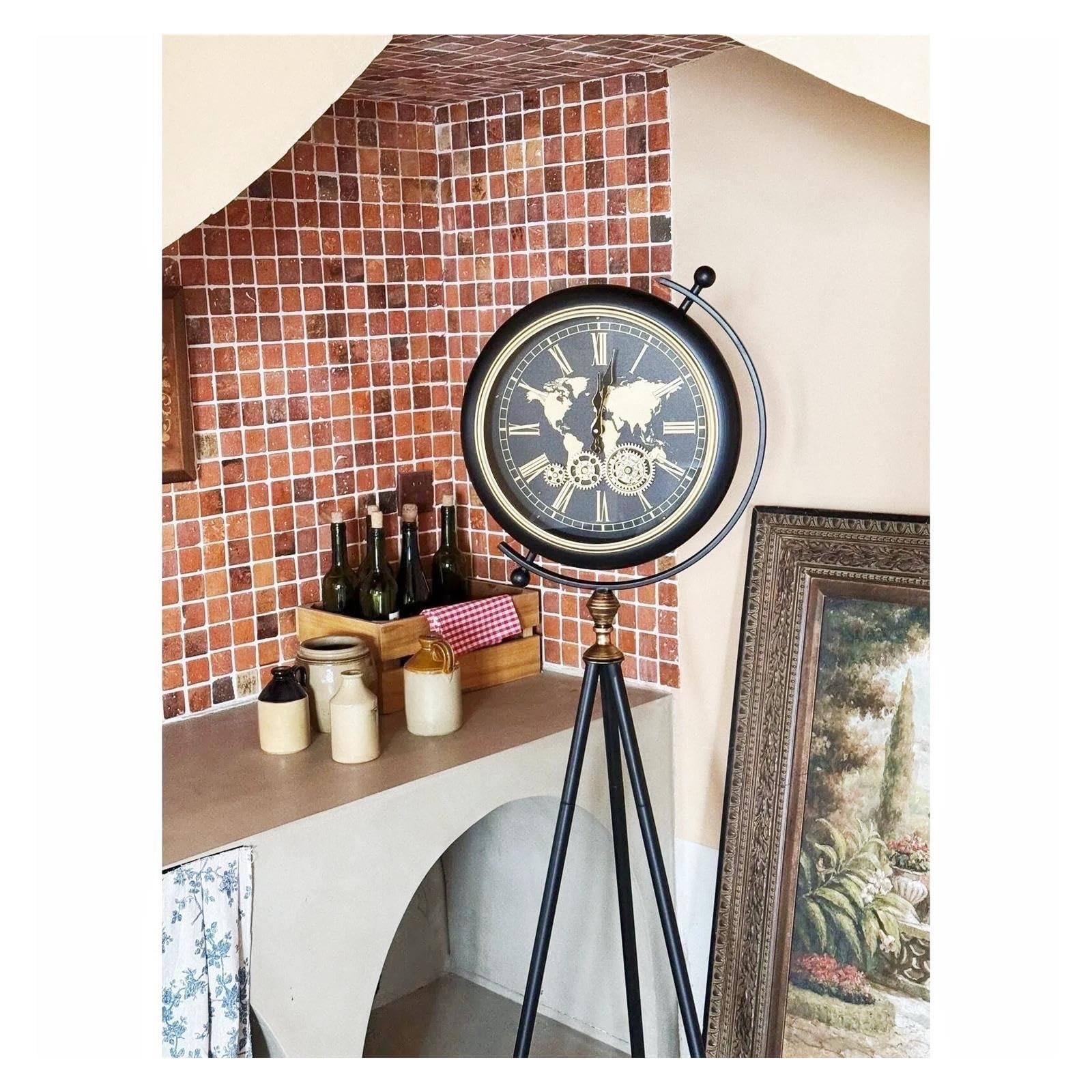 Reloj de Abuelo Reloj trípode de Metal for Suelo