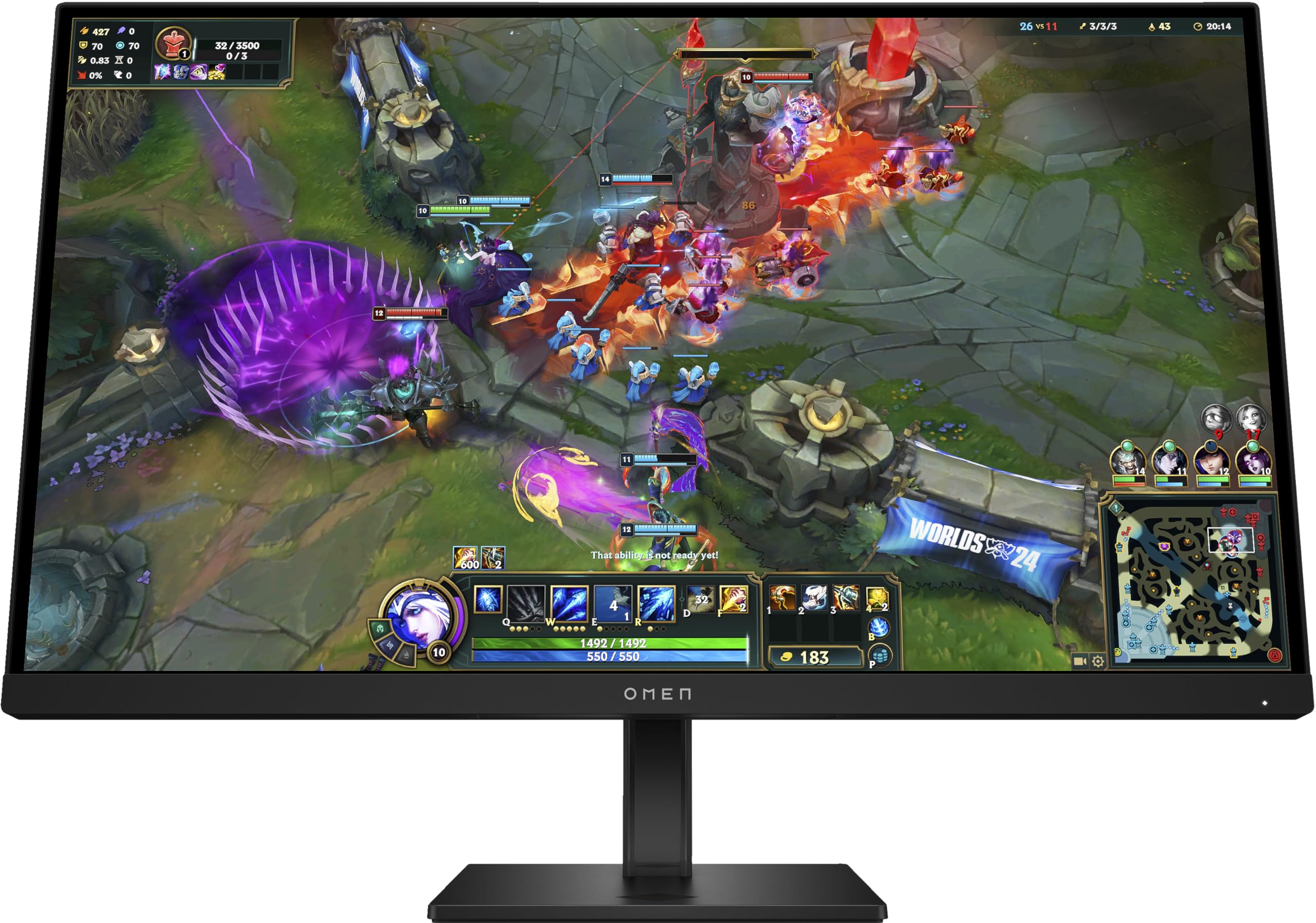 HP Omen 27 Zoll QHD 280 Hz Gaming-Monitor – 27qs G2