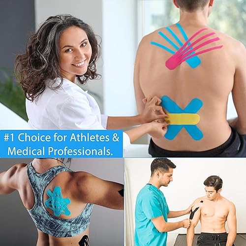 Miniatura 4 de Cinta deportiva de kinesiología original. Cinta deportiva profesional para tobillo, muñeca, rodilla, hombro, músculos, articulaciones. Sin látex,