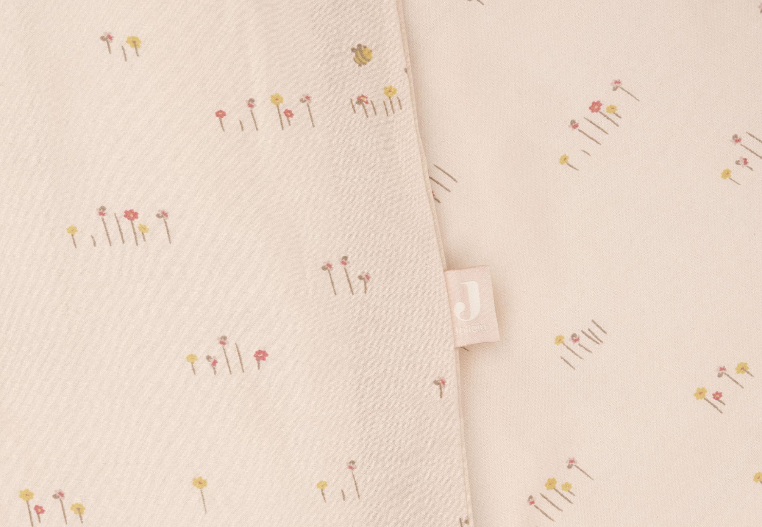 Jollein Parure de lit enfant - Pretty Picnic - 120 x 150 cm - 100% coton - certifiée OEKO-TEX - linge de lit avec taie d’oreiller - set couette enfant - parure de lit