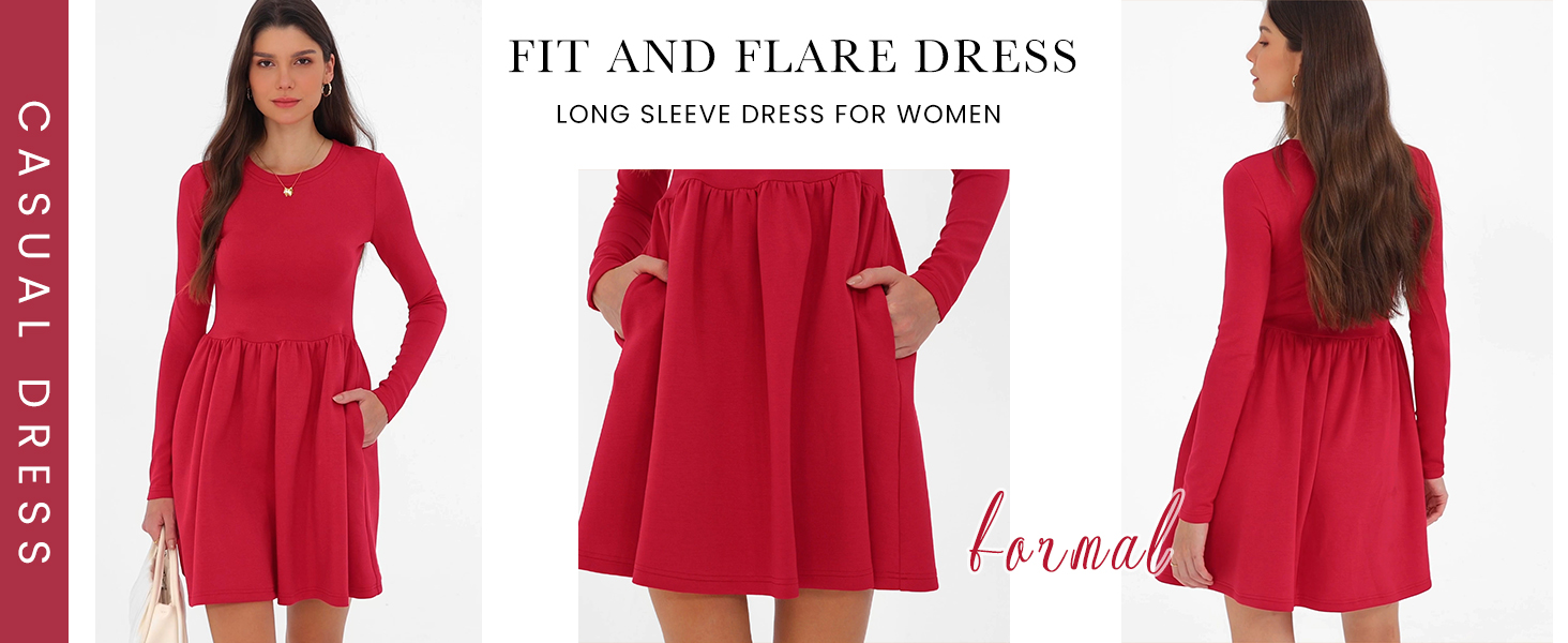 best long sleeve mini dresses for summer weddings 2025 PRETTYGARDEN Women's Long Sleeve Mini Dresses 2026 Spring Casual Pleated A  Line Party Cocktail Short Babydoll Dress with Pocket (Army Green,XS) at  Amazon Women's Clothing store
