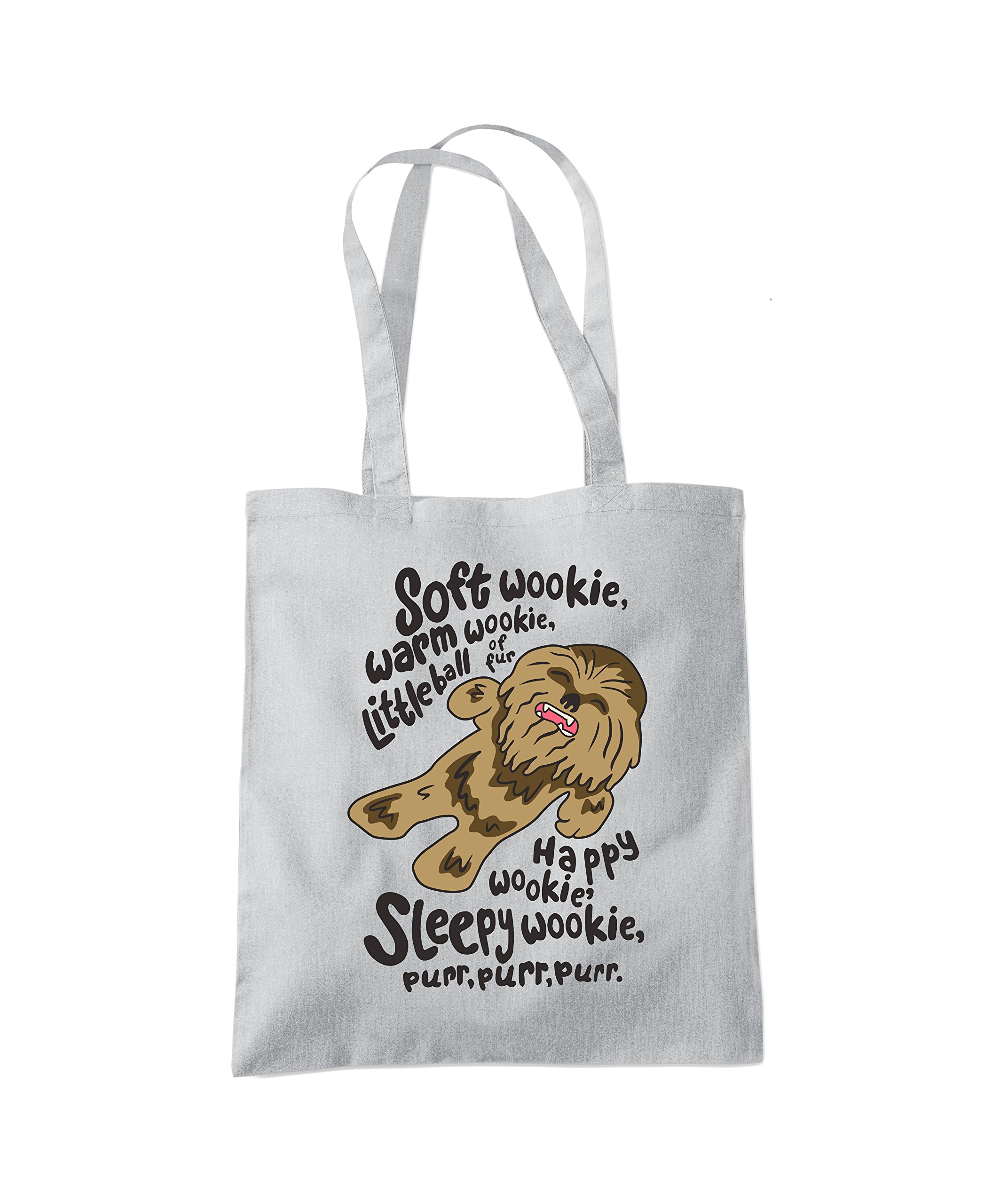 Hotscamp Women's Light Grey / Black Soft Wookie Tote Bag - Heather Grey One Size