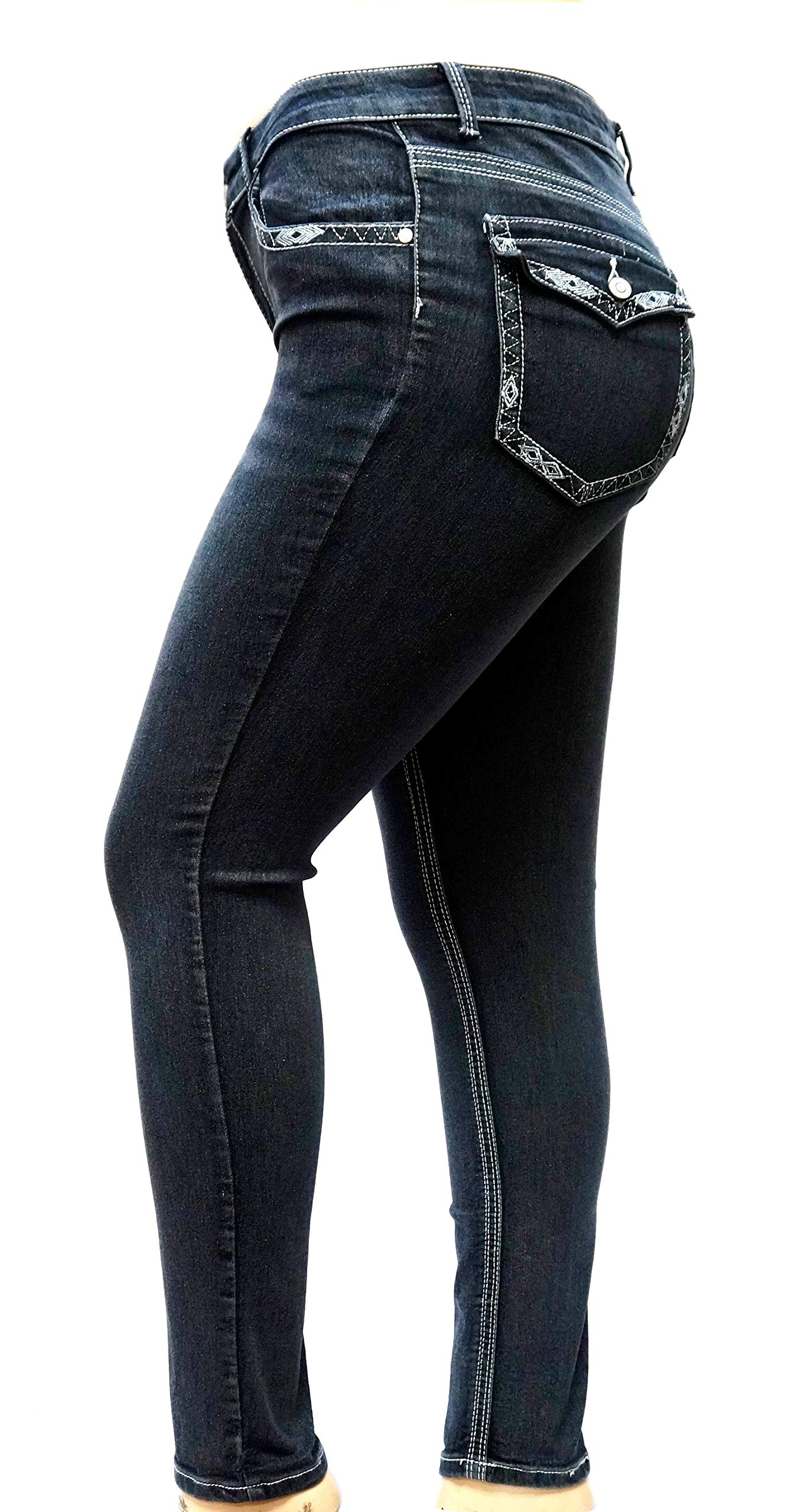 Buy Jack David Womens Plus Size Bootcut/Straight/Skinny Leg Stretch Relaxed  Fit Blue Denim Jeans Pants Online at desertcartAruba