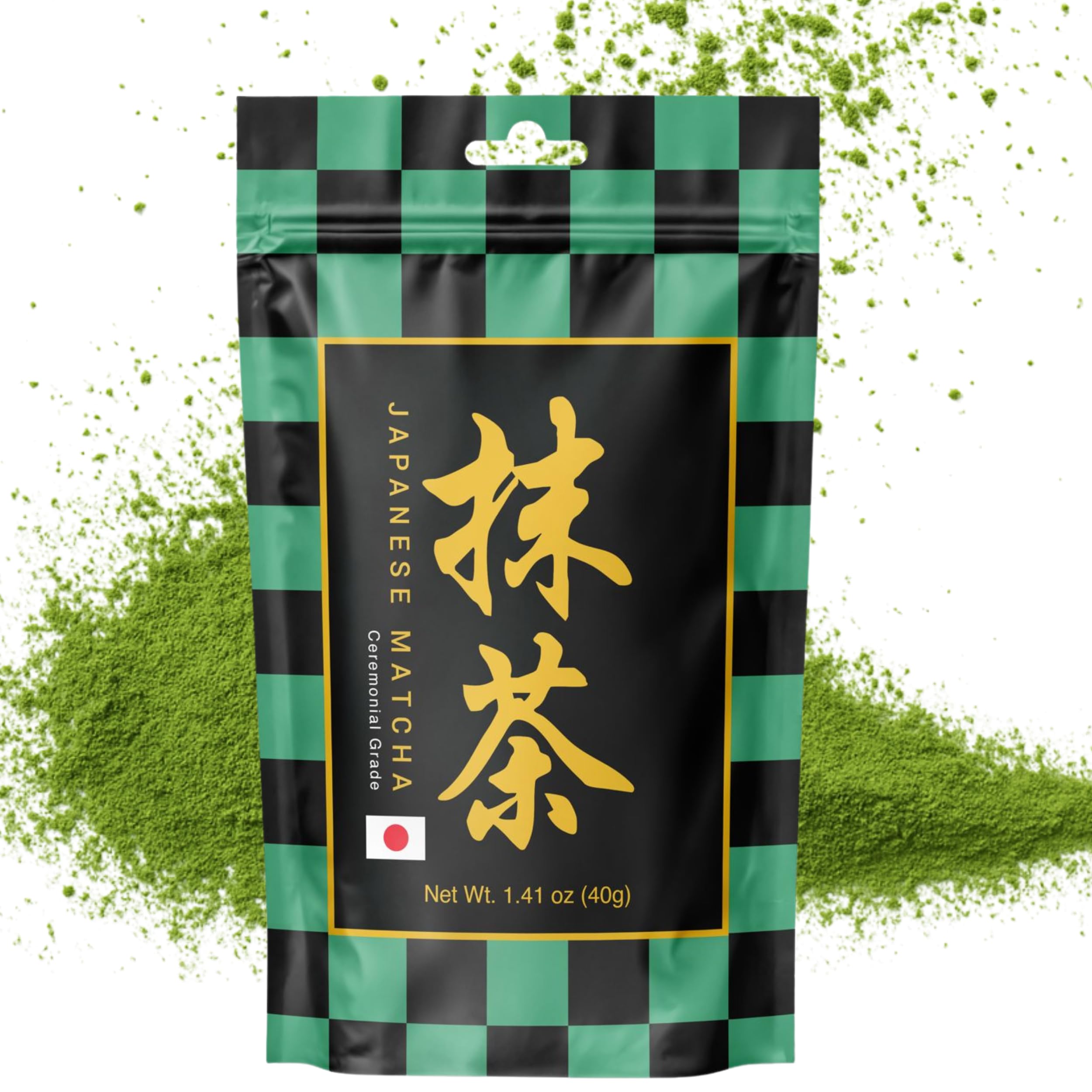 Matcharl TARO Blend – 40g Ceremonial Japanese Matcha Powder | Starter & Refill Pouch | Stone-Milled | First Harvest | 33% More Than 30g