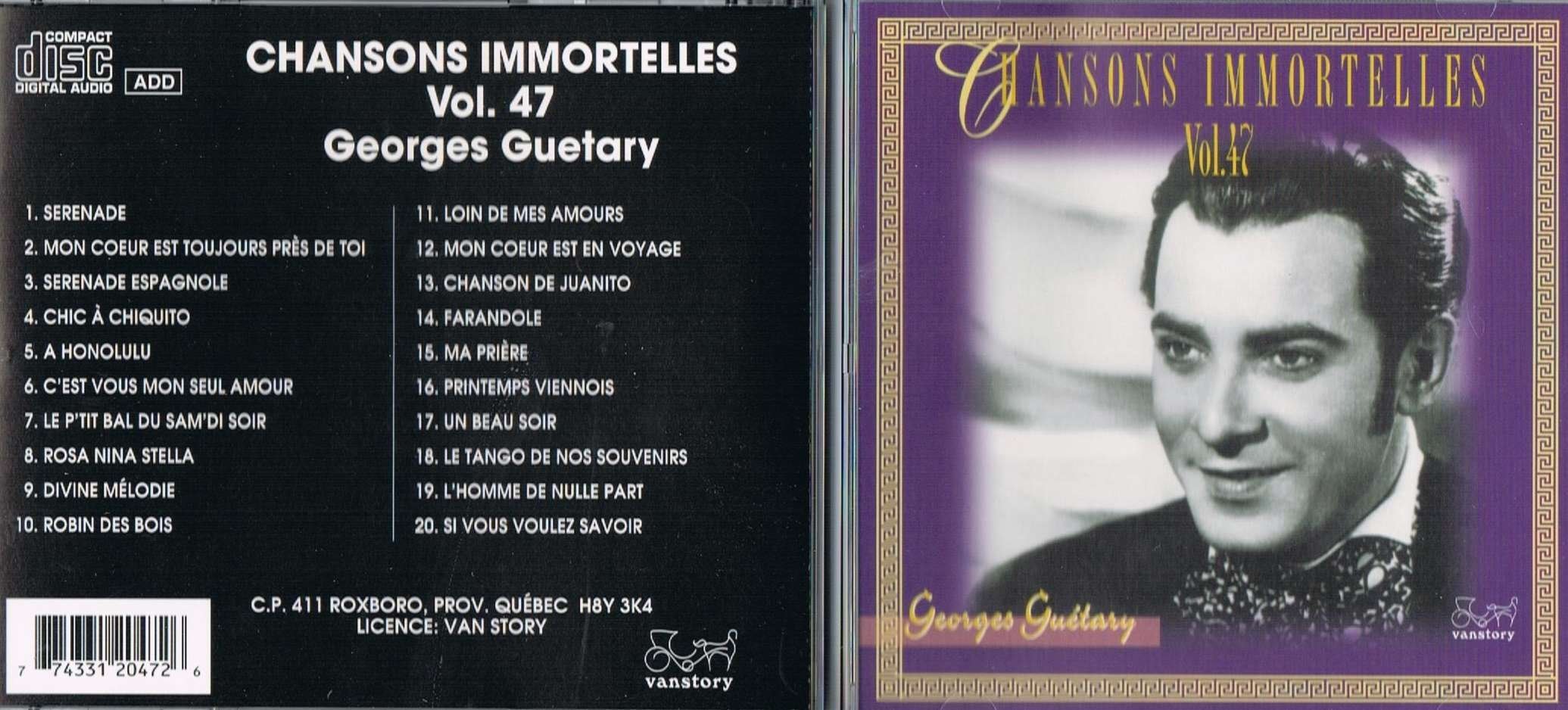 Chansons Immortelles 47 [Audio CD]