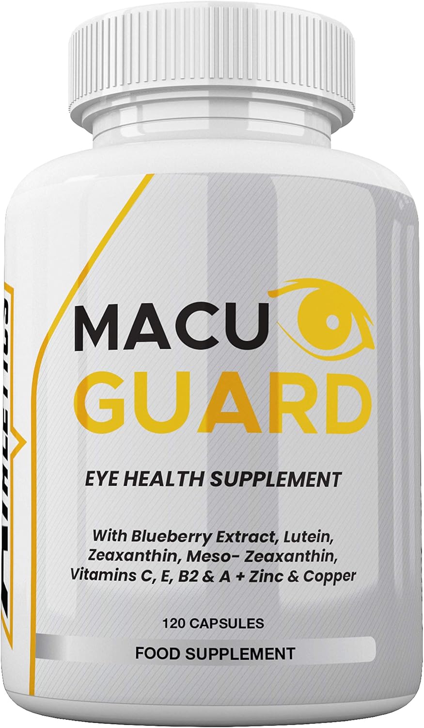MacuGuard+ Eye Supplement 120 Capsules Zeaxanthin, Meso Zeaxanthin