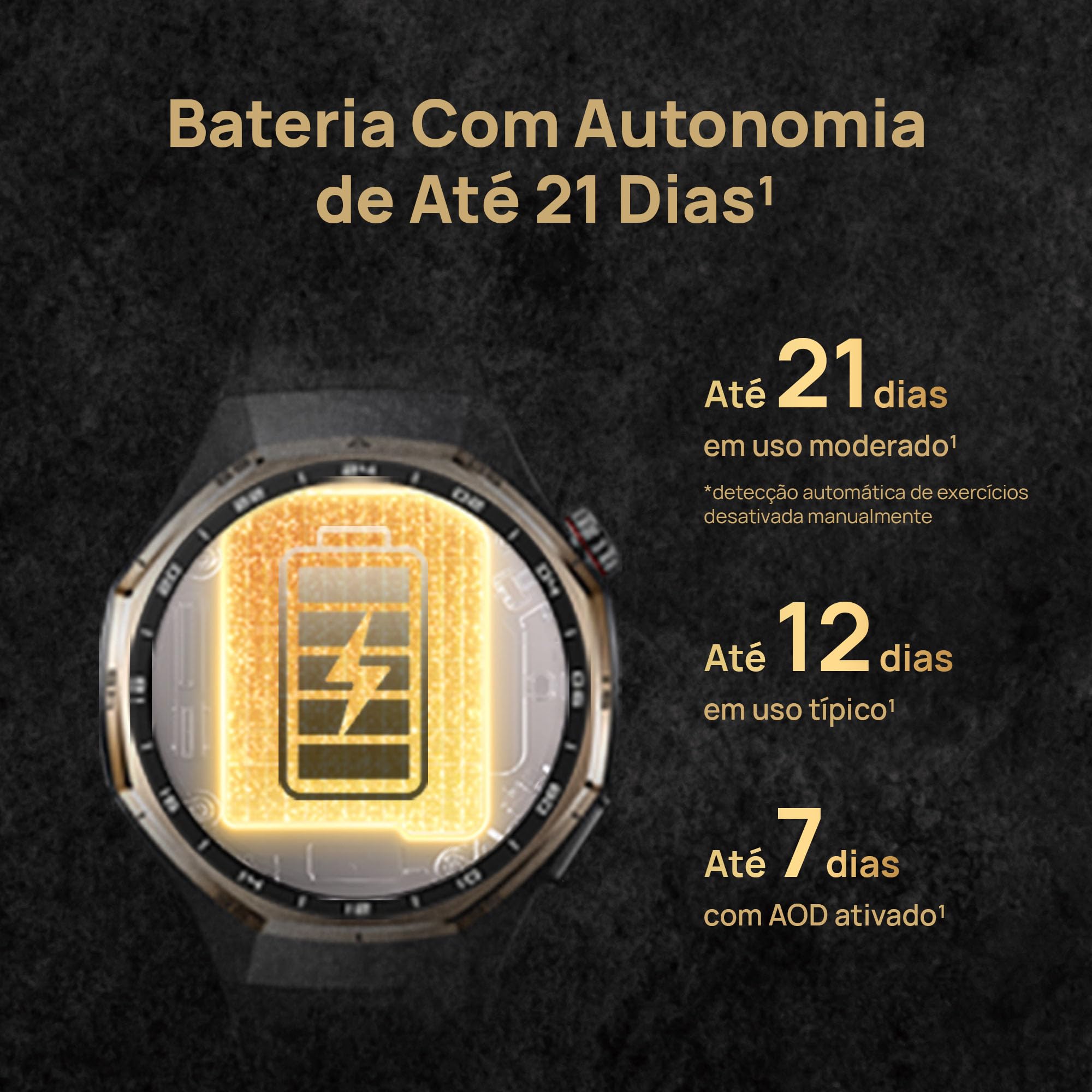 Smartwatch, HUAWEI WATCH GT 6 Pro Honma 46mm, Bateria com