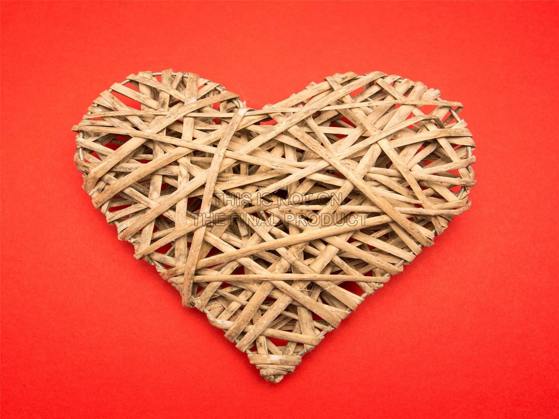 Doppelganger33 LTD Painting Wicker Love Heart Romance Art Large Art Print Poster Wall Decor 18x24 inch