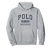 Polo Missouri MO Vintage Athletic Sports Design Pullover Hoodie
