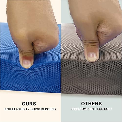 Miniatura 3 de Almohadilla de equilibrio de espuma (grande o XL), almohadilla de estabilidad de 5 mil millones para terapia física, almohadilla de equilibrio de