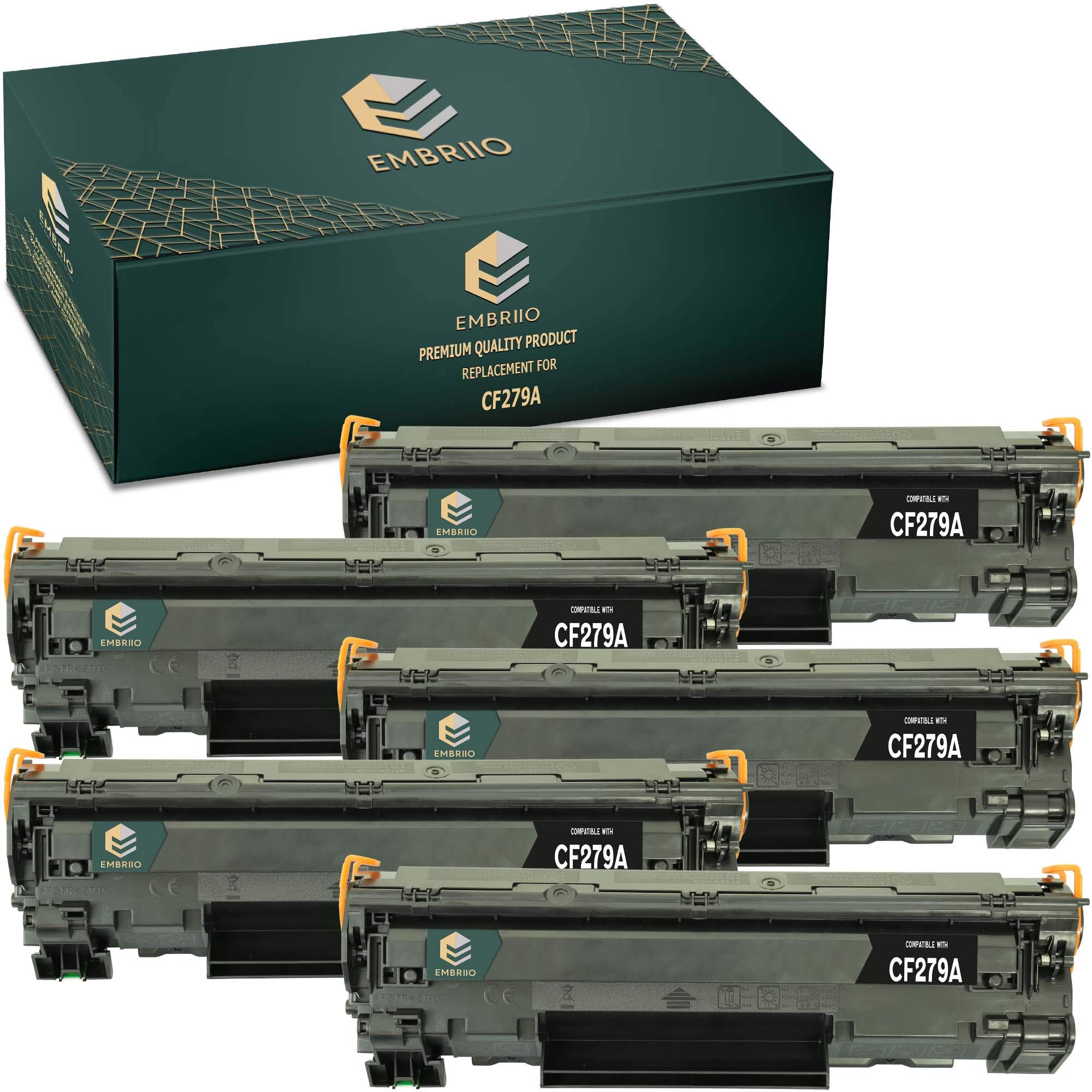 EMBRIIO 5X CF279A 79A Cartouche Toner Remplacement pour HP LaserJet Pro MFP M26nw M26a M12 M12a M12w