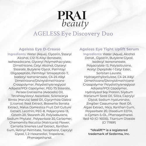 Miniatura 8 de PRAI Beauty Ageless Hydrating y Amti-Aging  Ageless Eye D-Crease and Ageless Eye Tight Suero Levantamiento