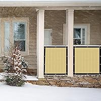 Vista 8 de UPGRADE Cerca de Pantalla de Privacidad 4' x 50' Cubierta de Sombra Comercial con Ojales de Latón Resistente Perfecta para Patio Trasero Arena