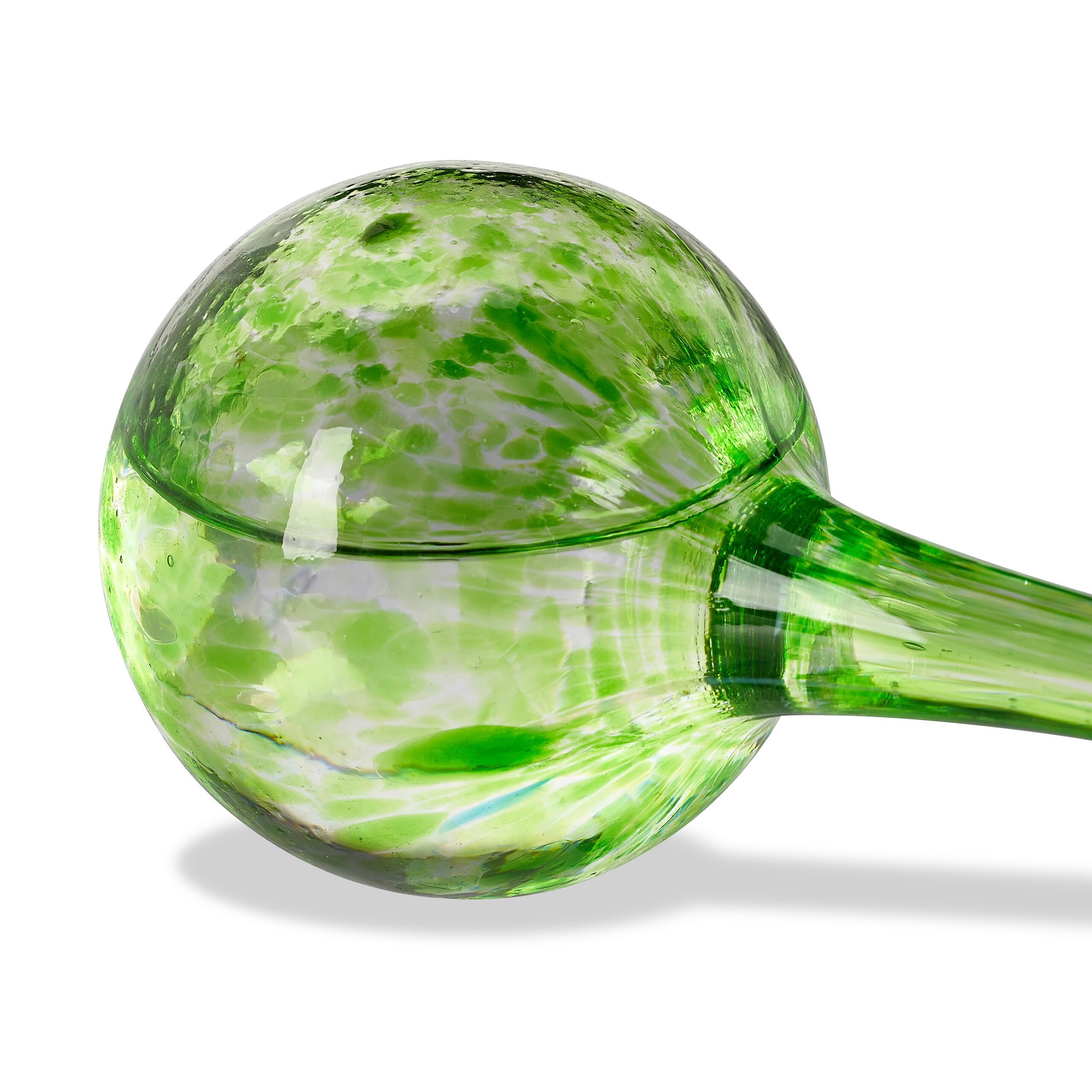Relaxdays Bulle d’arrosage pour Vos Plantes, en lot Pratique de 4, en Verre, H x D : 15 x 6 cm, Verte
